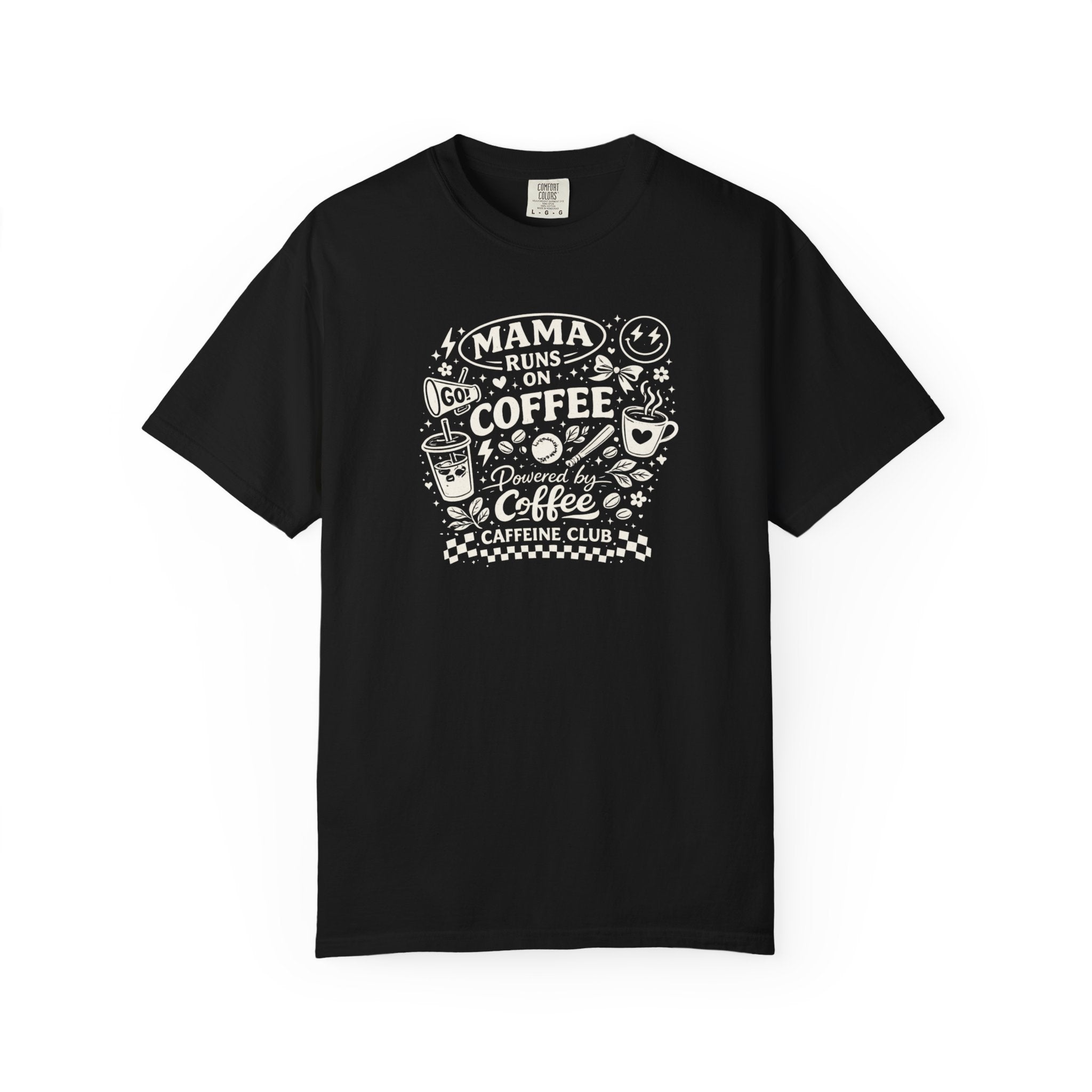Coffee Mama Doodle Collage T-Shirt