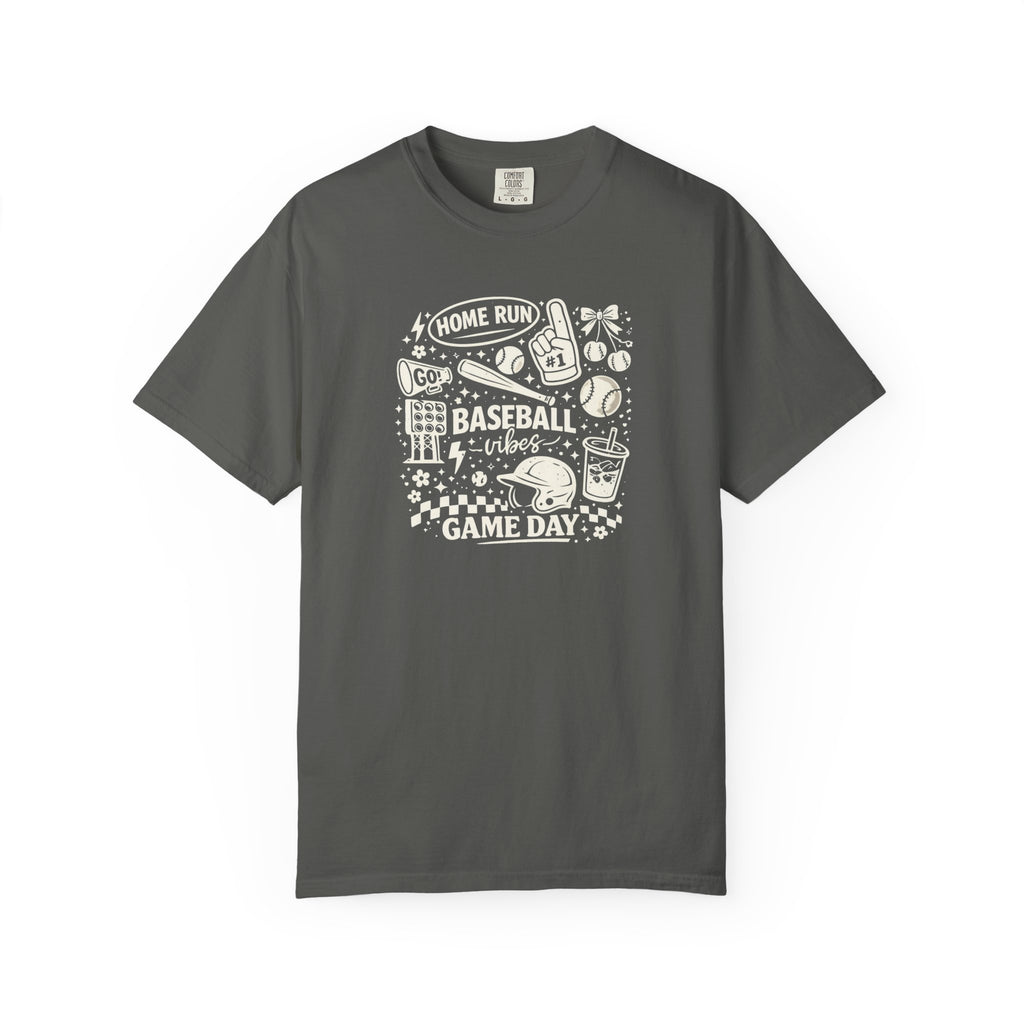 Baseball Mom Doodle Collage T-Shirt