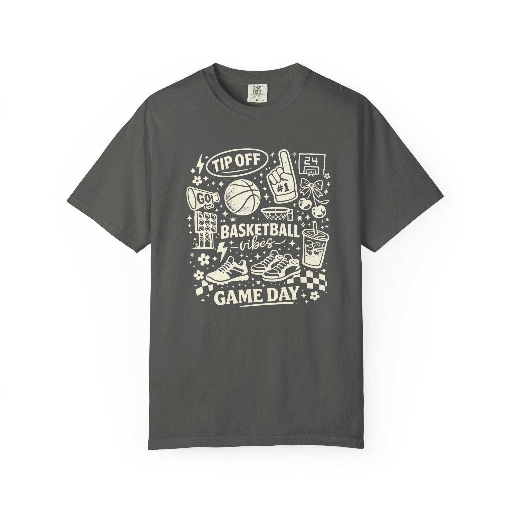Basketball Mom Doodle Collage T-Shirt
