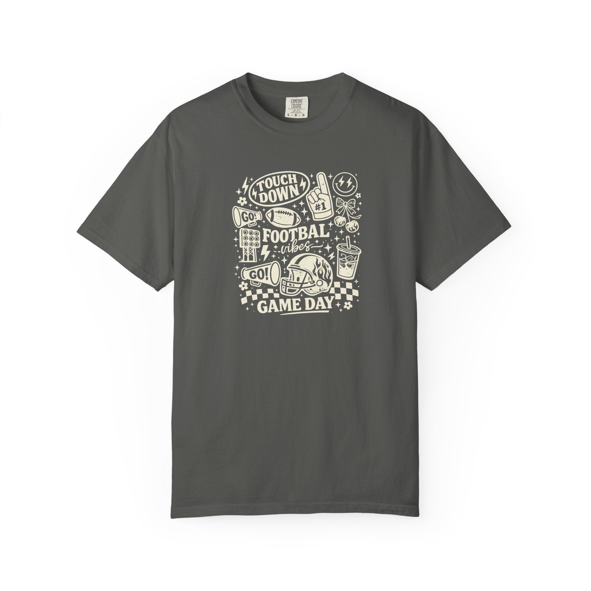 Football Mom Doodle Collage T-Shirt