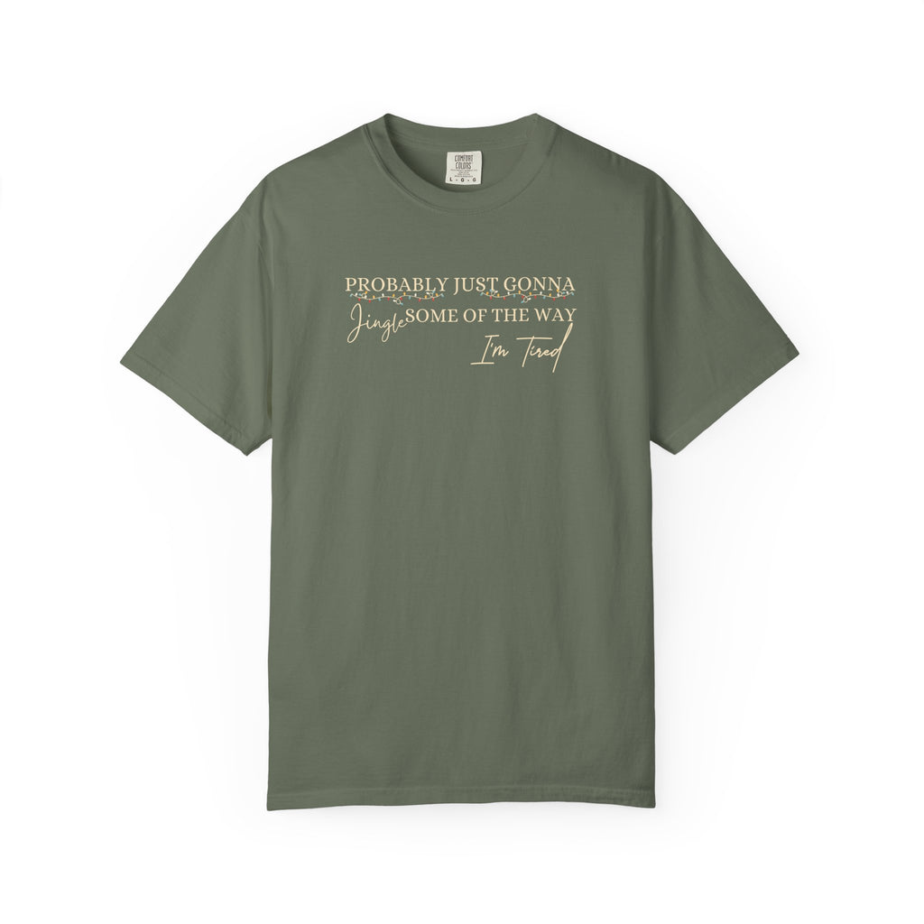 Funny Tired Mom Christmas T-Shirt
