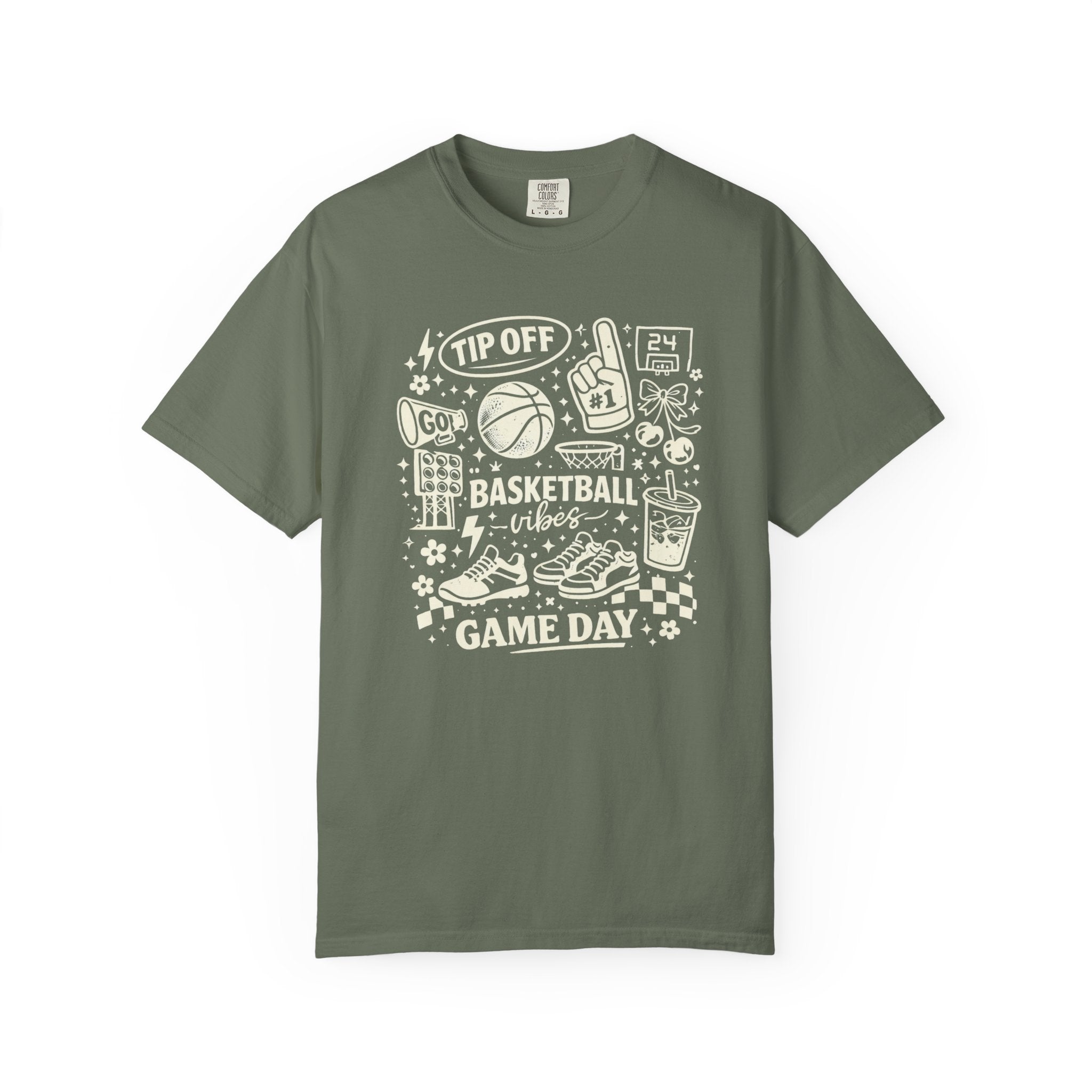 Basketball Mom Doodle Collage T-Shirt