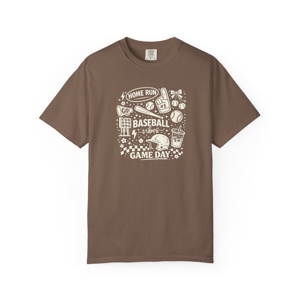 Baseball Mom Doodle Collage T-Shirt