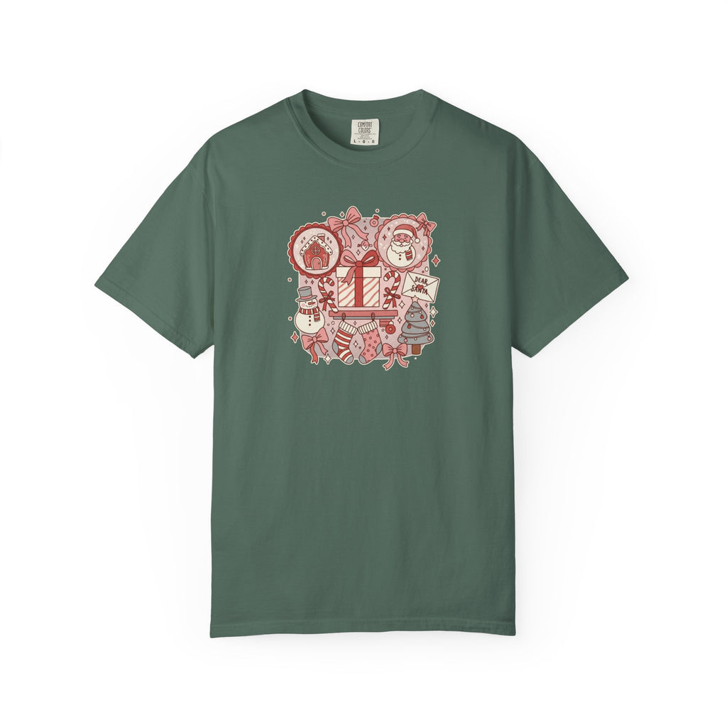 Christmas Festive Season Doodle Collage T-Shirt