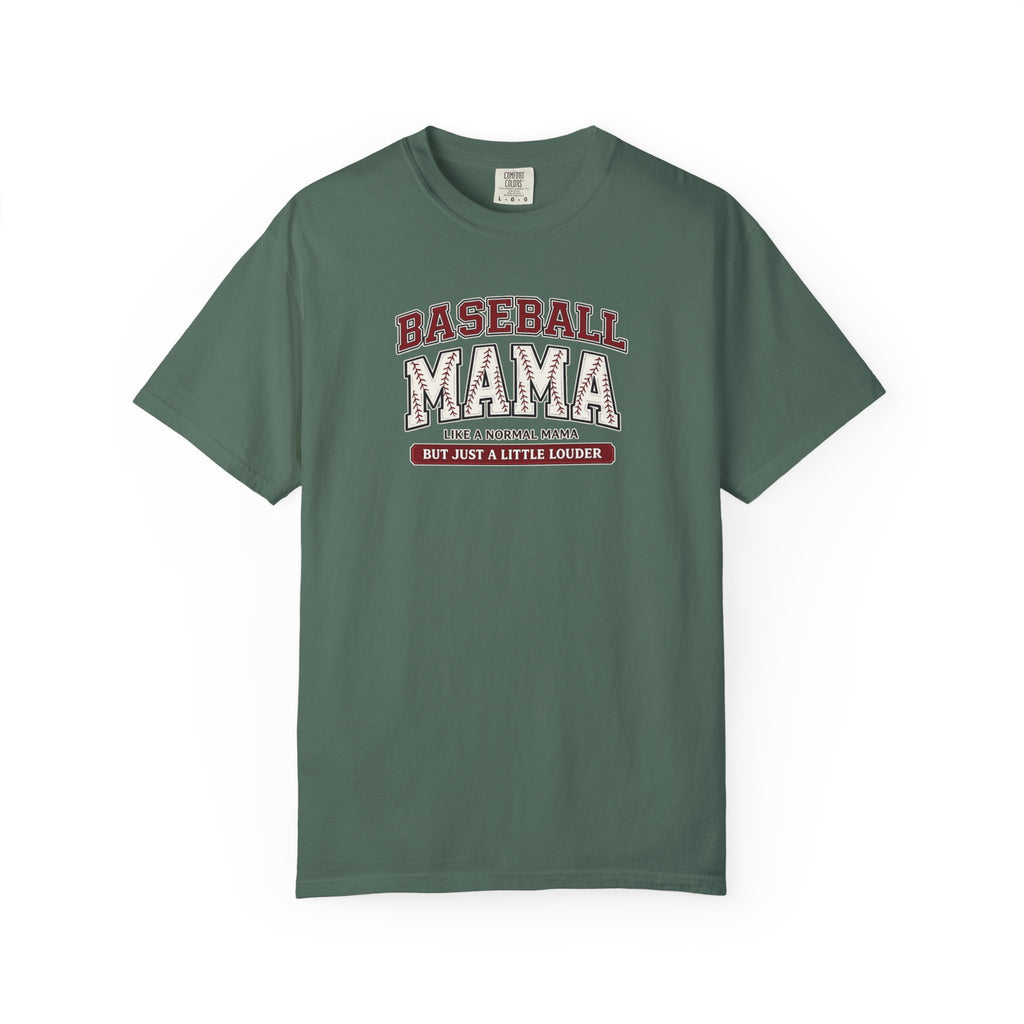 Baseball Mama Just Little Louder T-Shirt