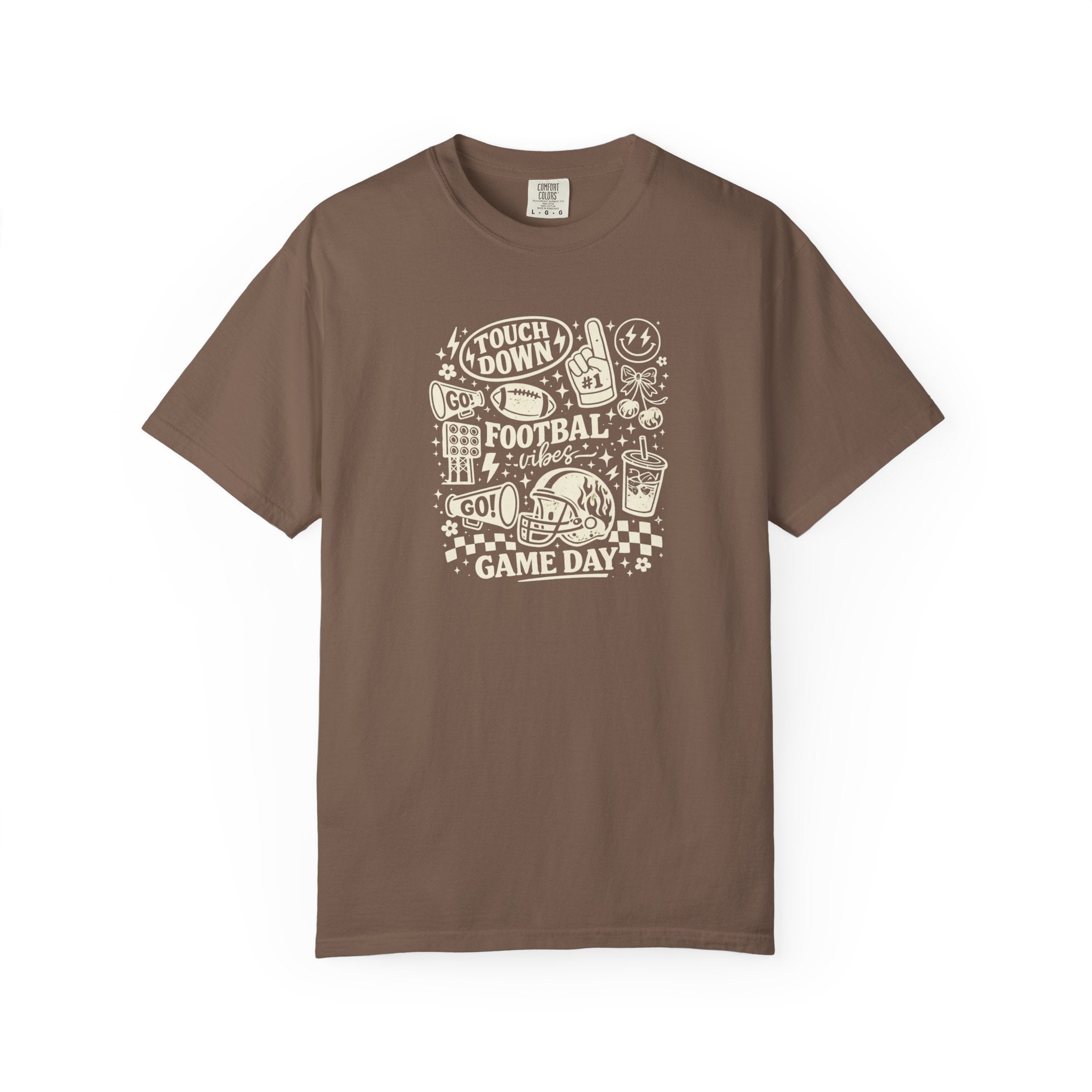 Football Mom Doodle Collage T-Shirt