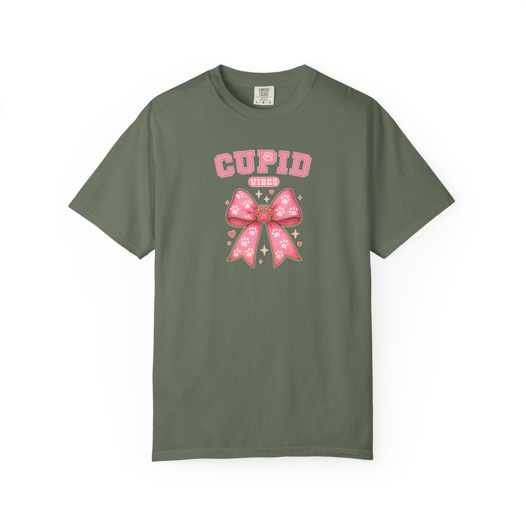 Dog Mom Cupid Vibes Valentines Day T-Shirt