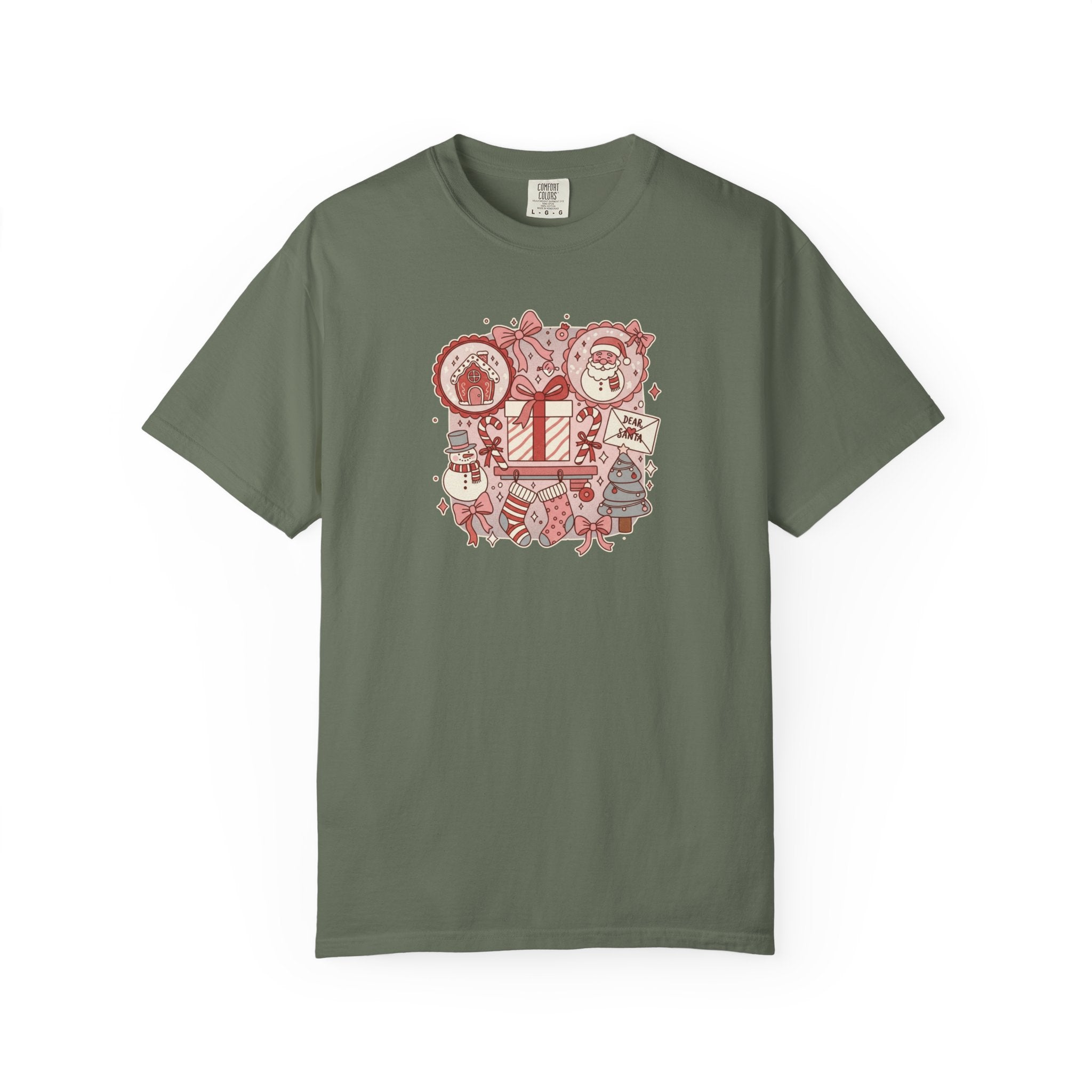 Christmas Festive Season Doodle Collage T-Shirt