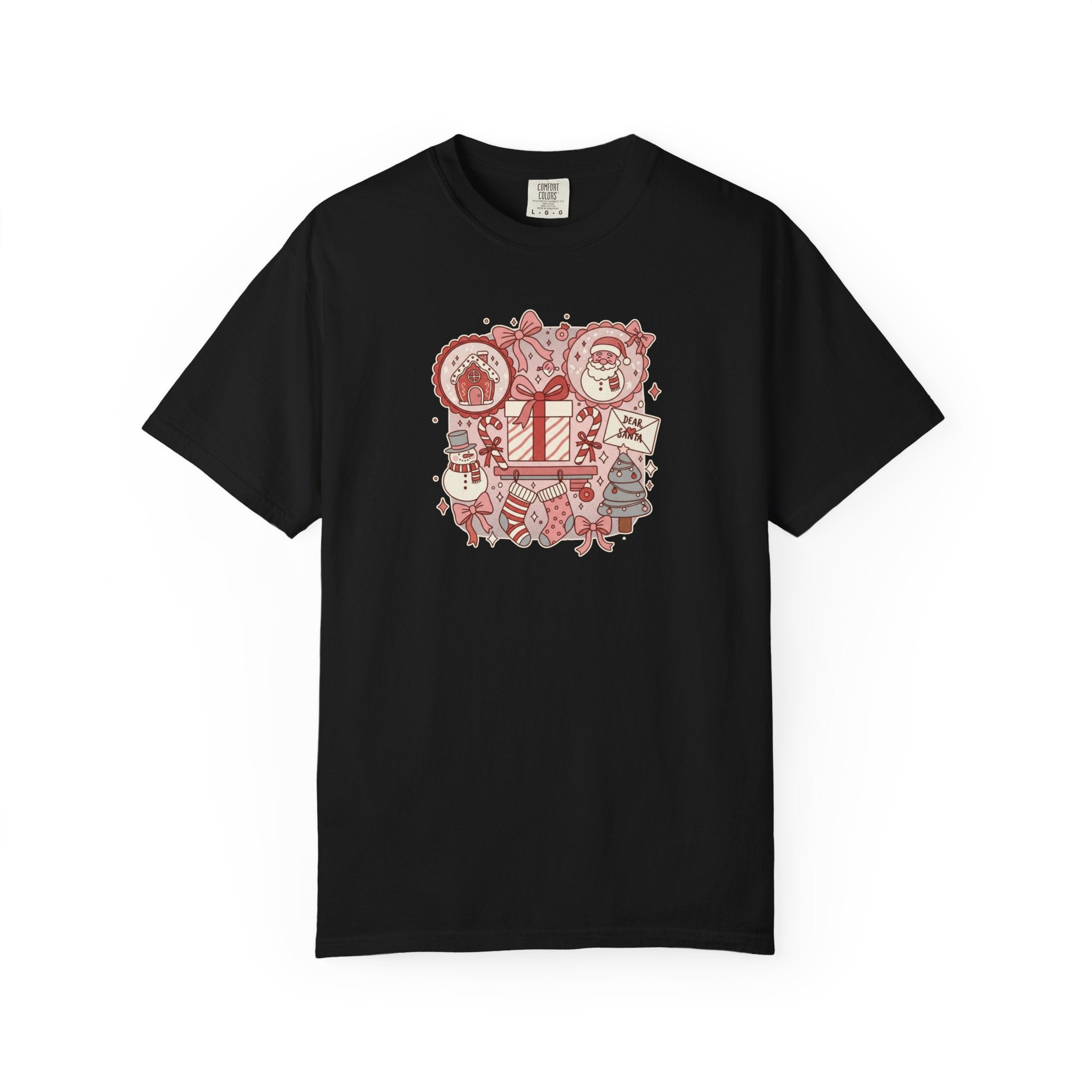 Christmas Festive Season Doodle Collage T-Shirt