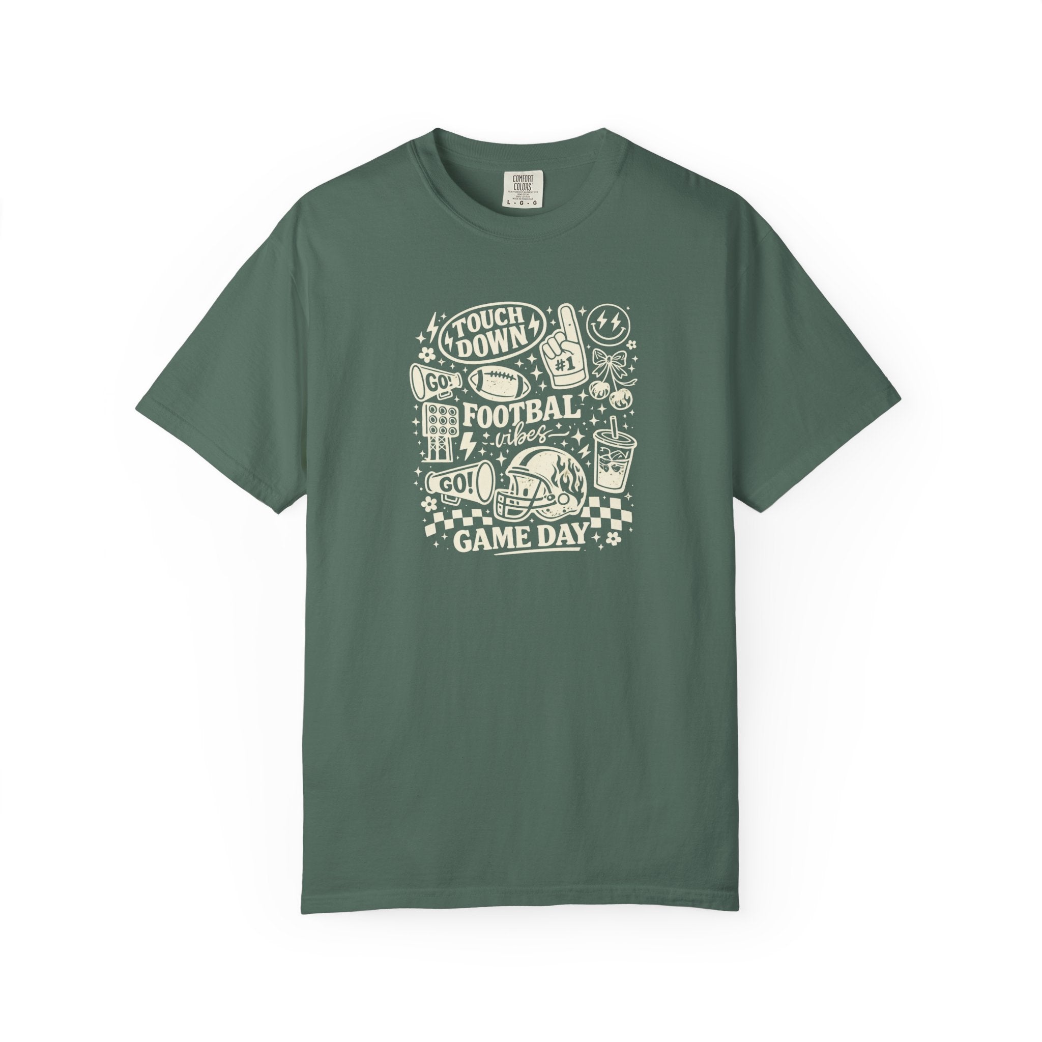 Football Mom Doodle Collage T-Shirt