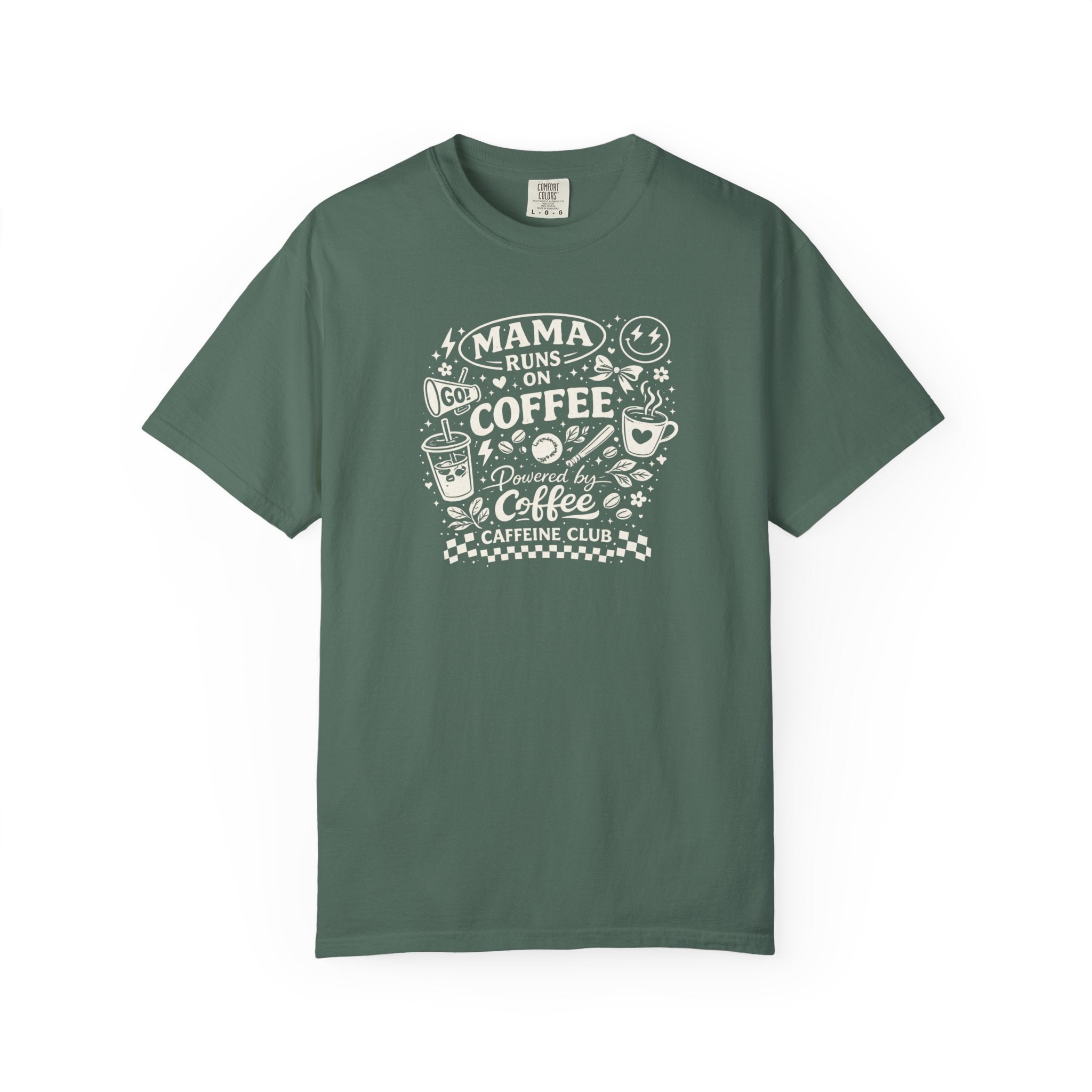 Coffee Mama Doodle Collage T-Shirt