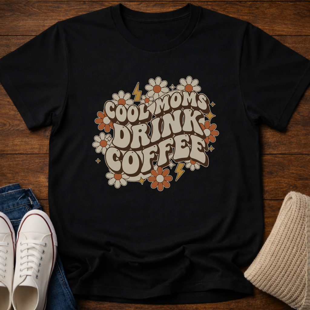 Cool Moms Drink Coffee T-Shirt