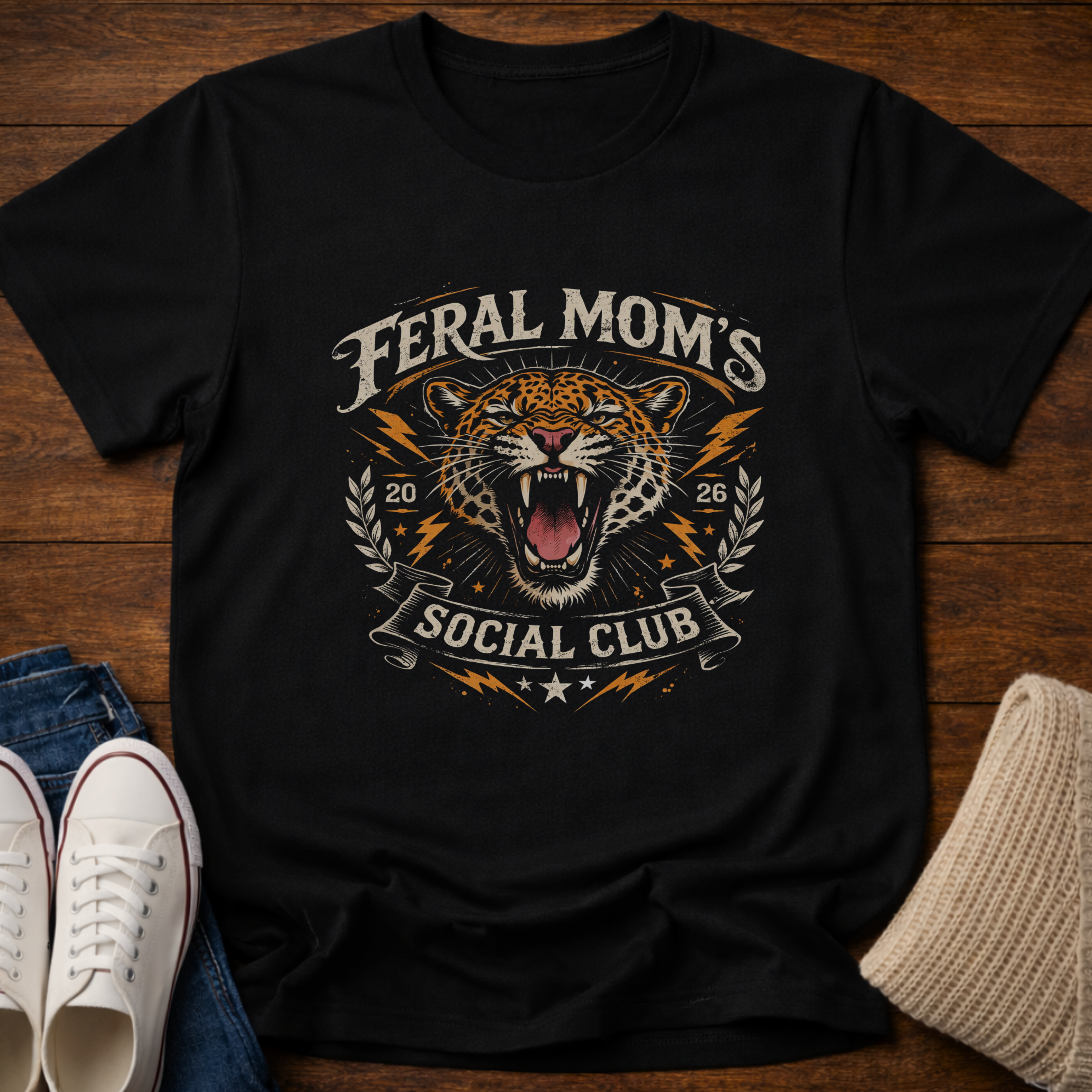 Feral Mom's Social Club 2026 Edition T-Shirt