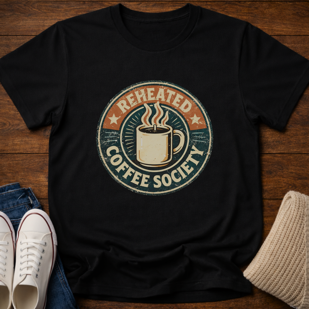 Reheated Coffee Society T-Shirt