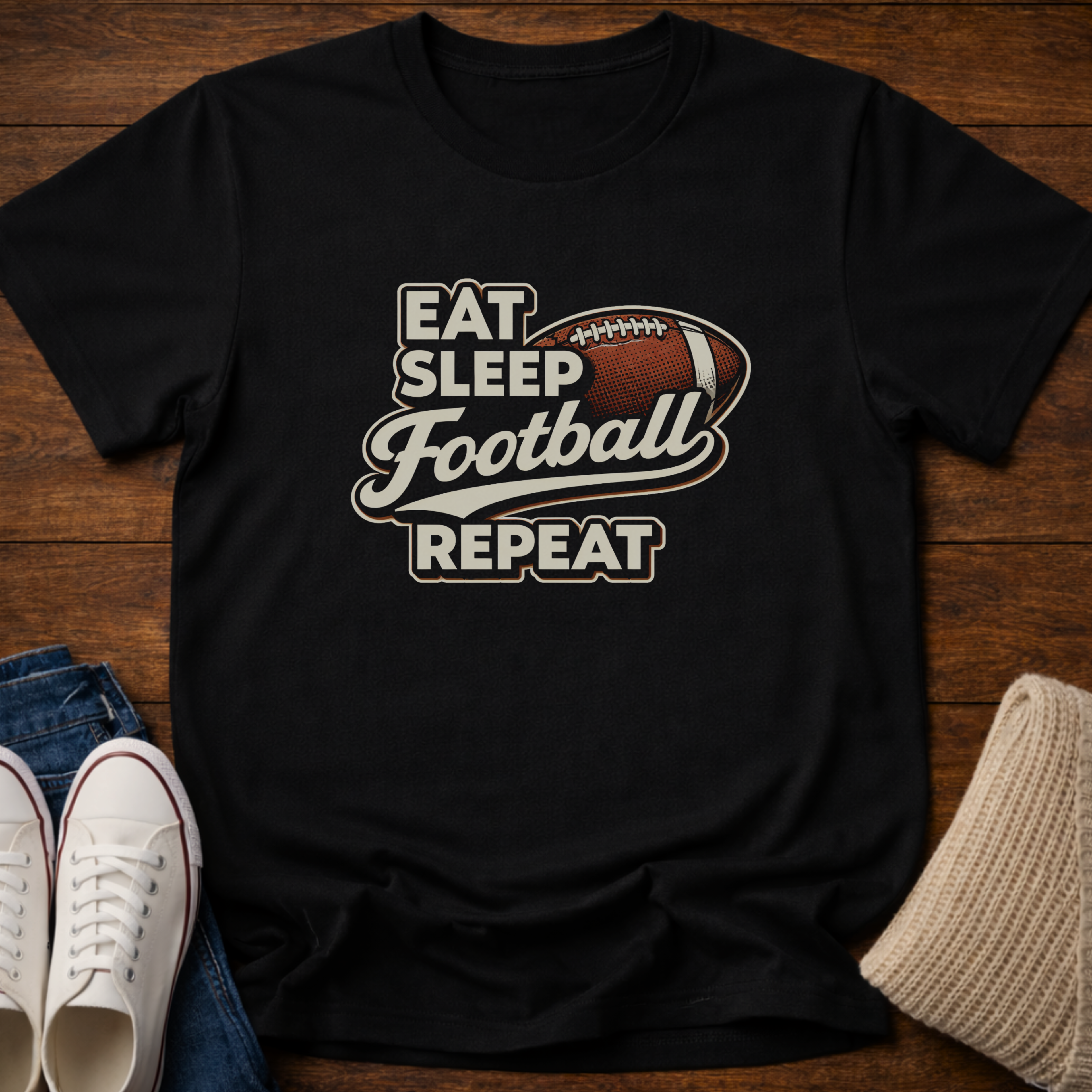 Football Repeat T-Shirt