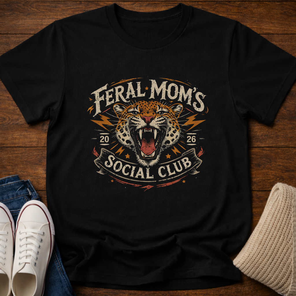 Feral Mom's Social Club 2026 T-Shirt