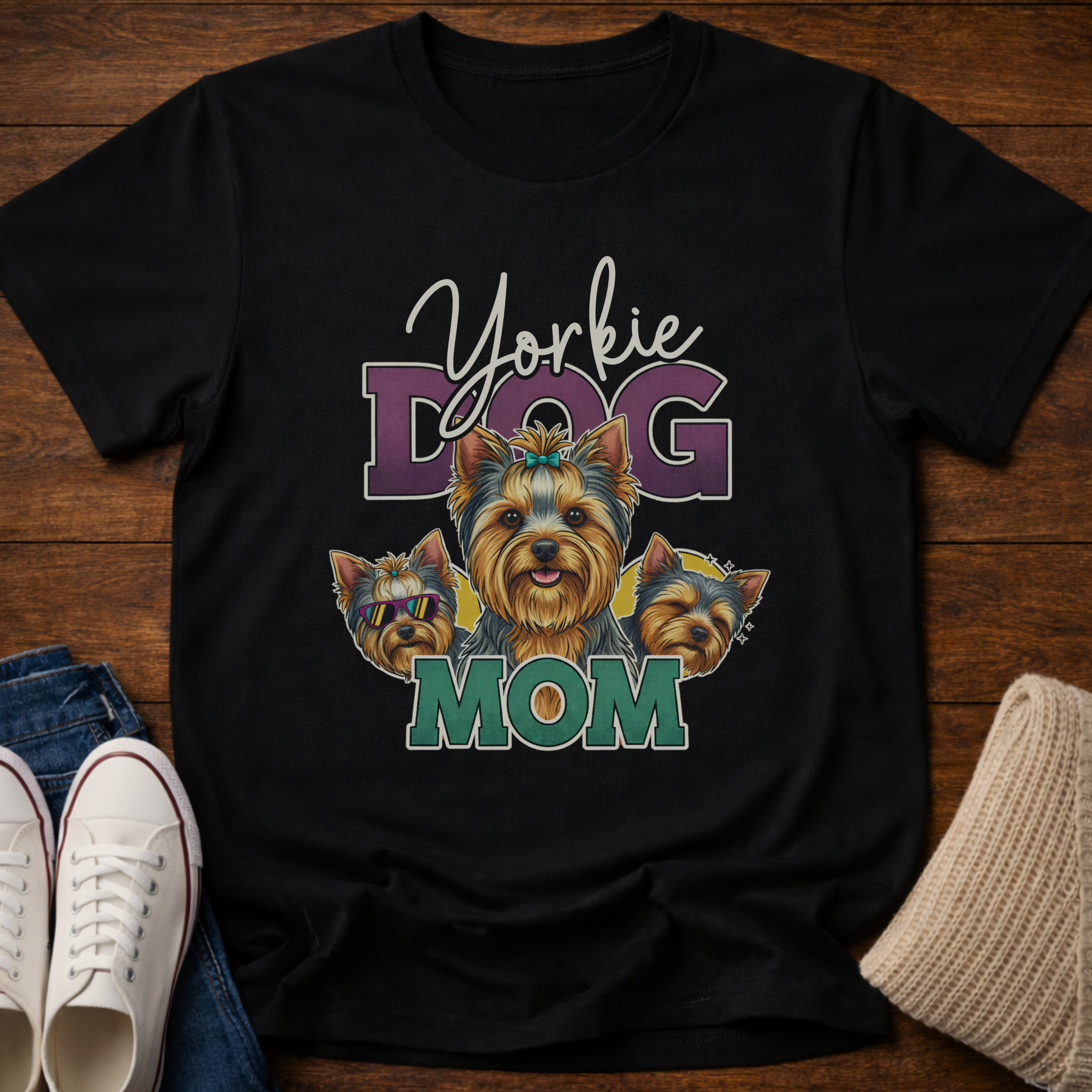 90's Retro Yorkie T-Shirt