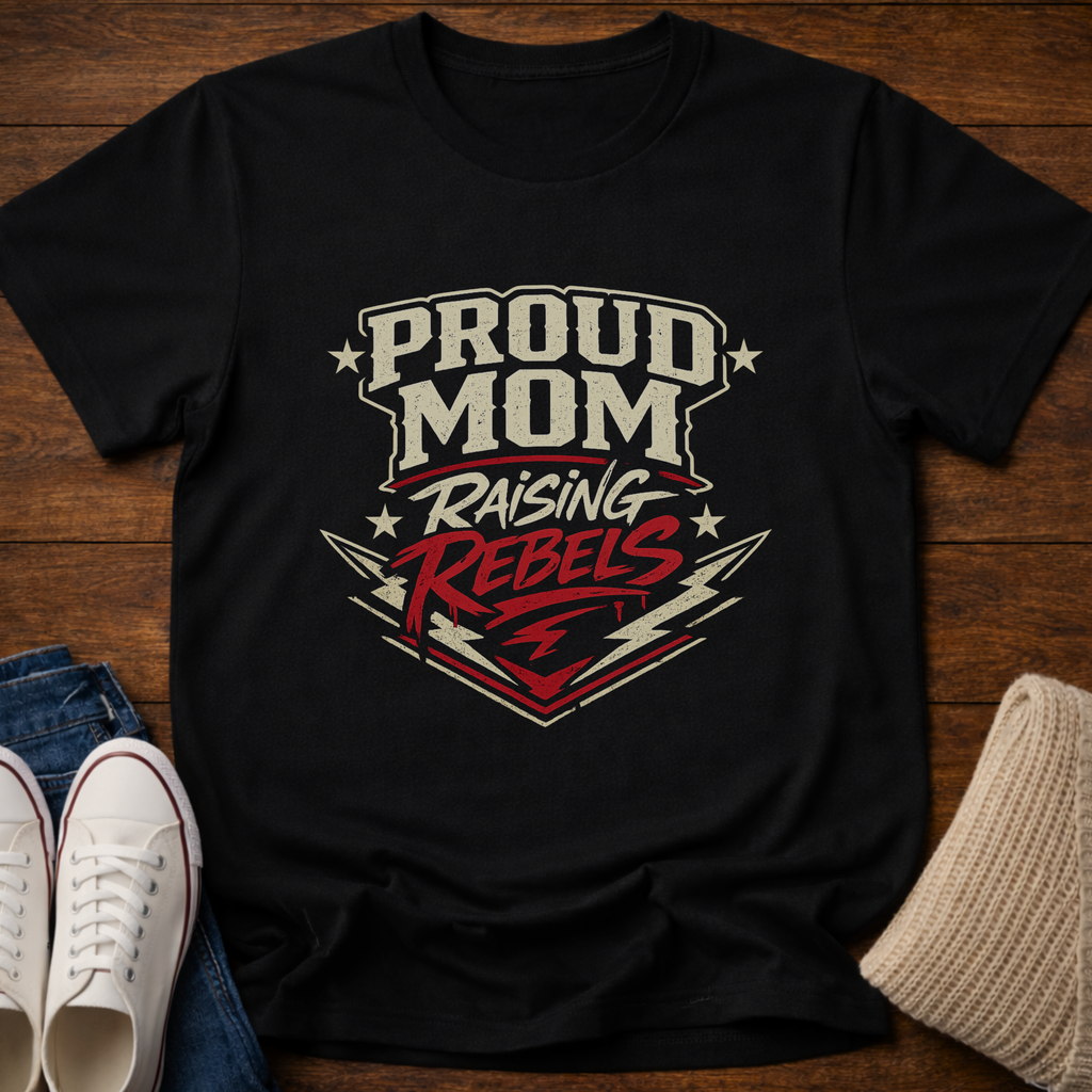 Proud Mom Raising Rebels T-Shirt