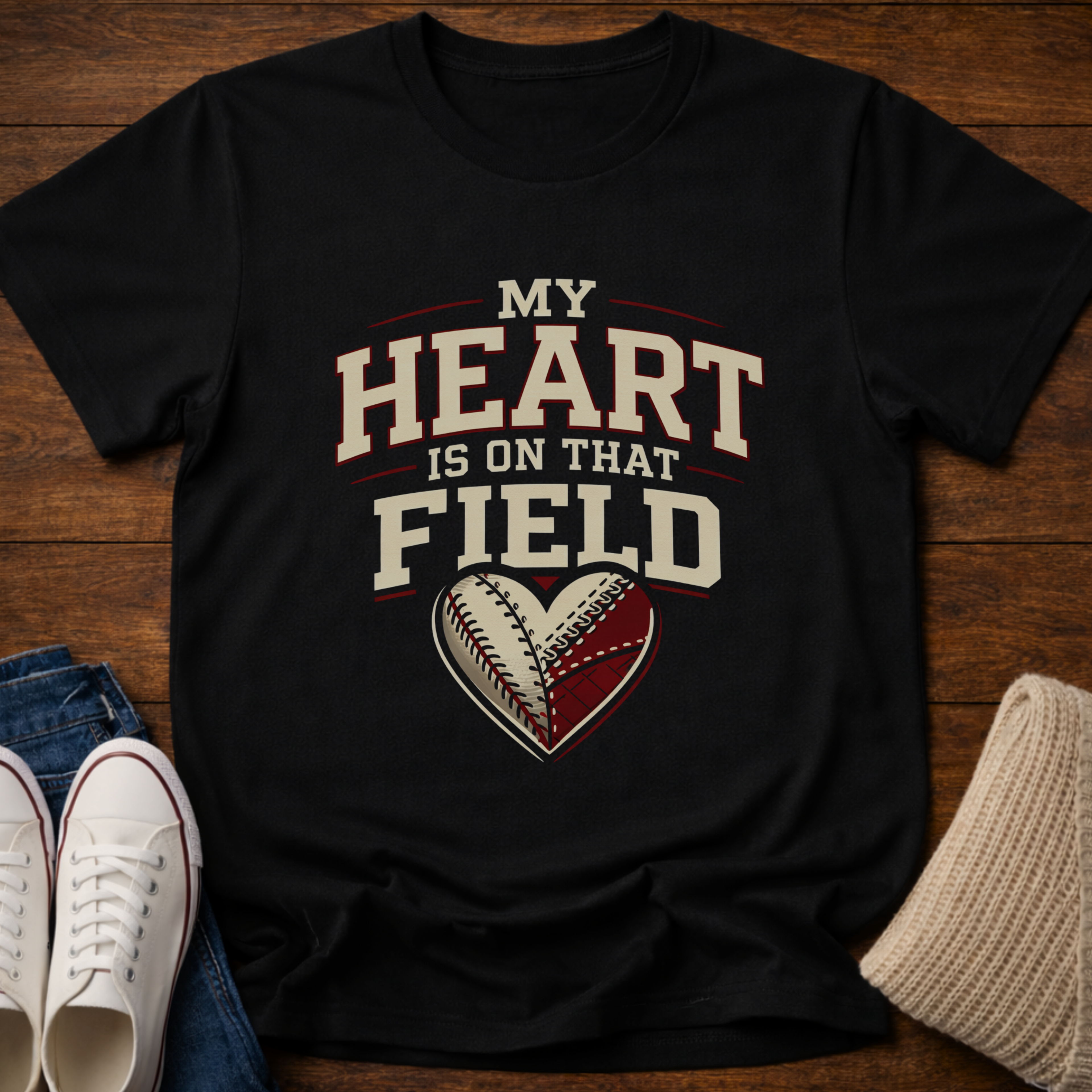 Baseball Heart T-Shirt