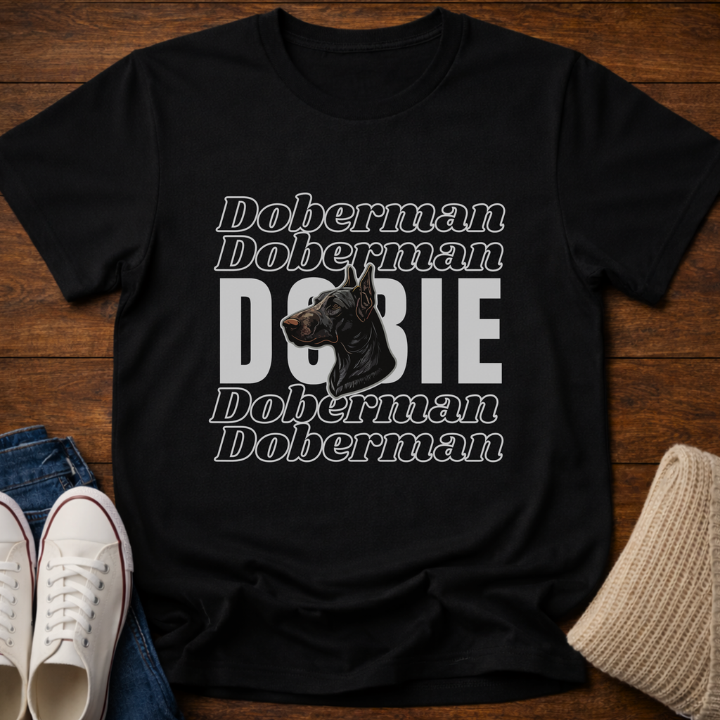 Retro Dobie Mom T-Shirt