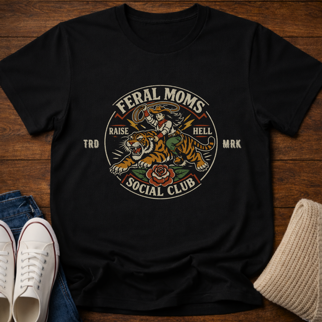 Feral Moms Social Club Raise Hell T-Shirt