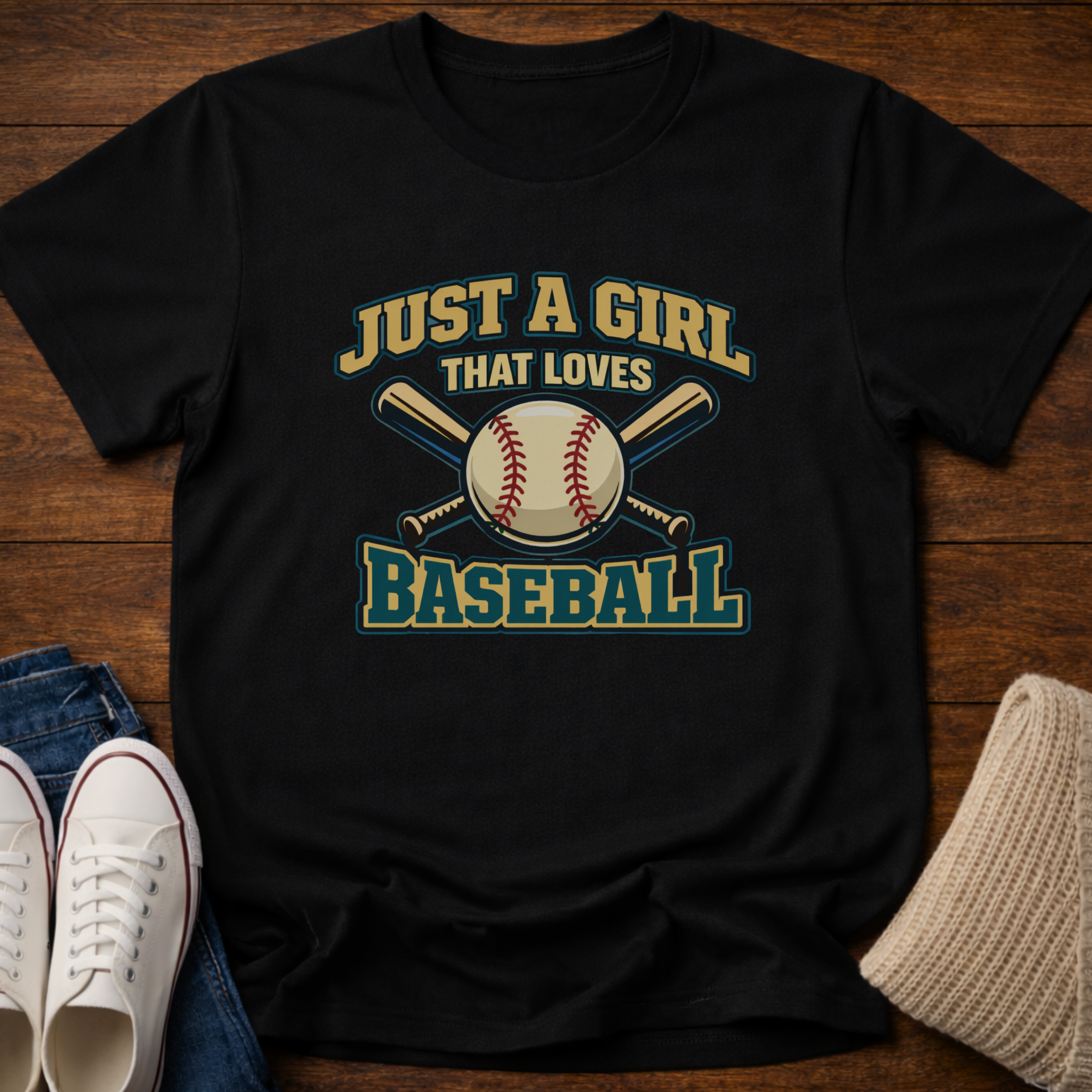 Just Baseball Girl T-Shirt