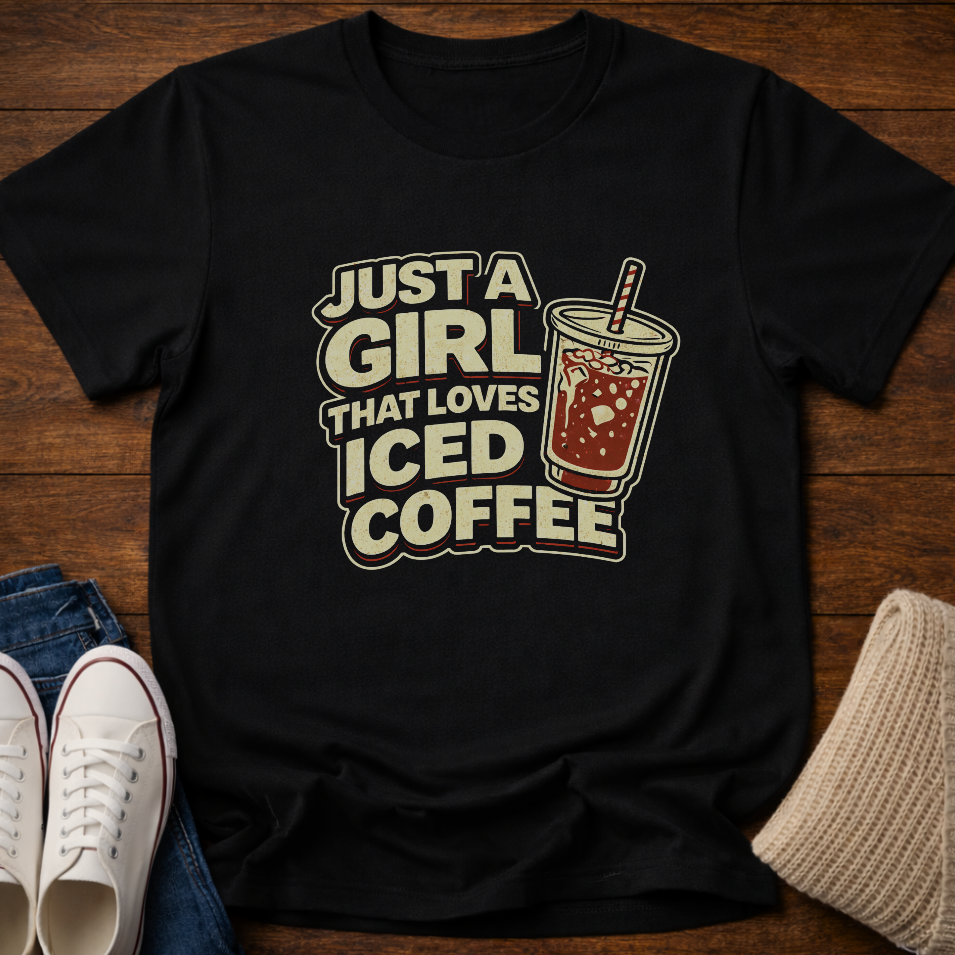 Just a Girl That Loves Iced Coffee T-Shirt