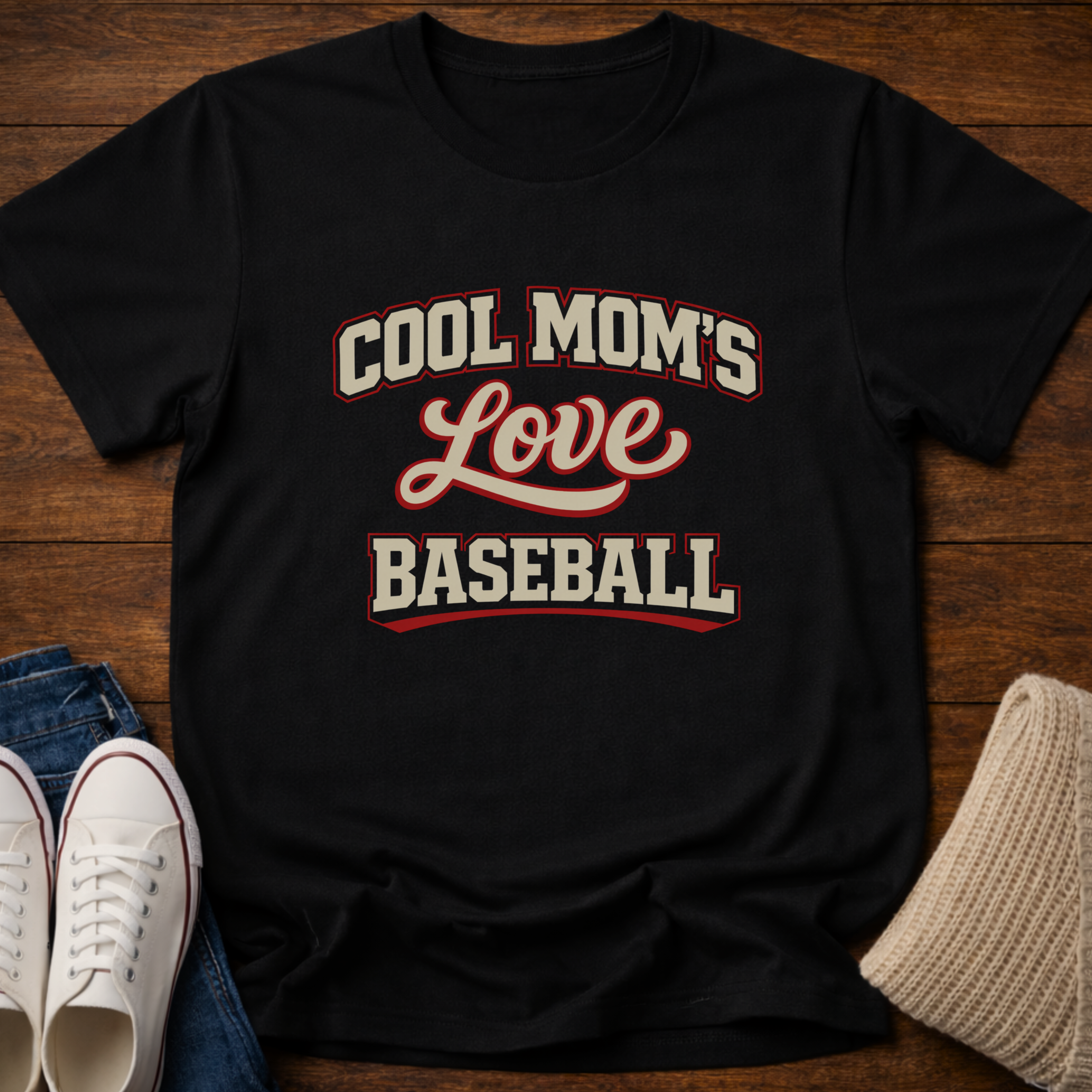 Cool Mom's and Baseball T-Shirt