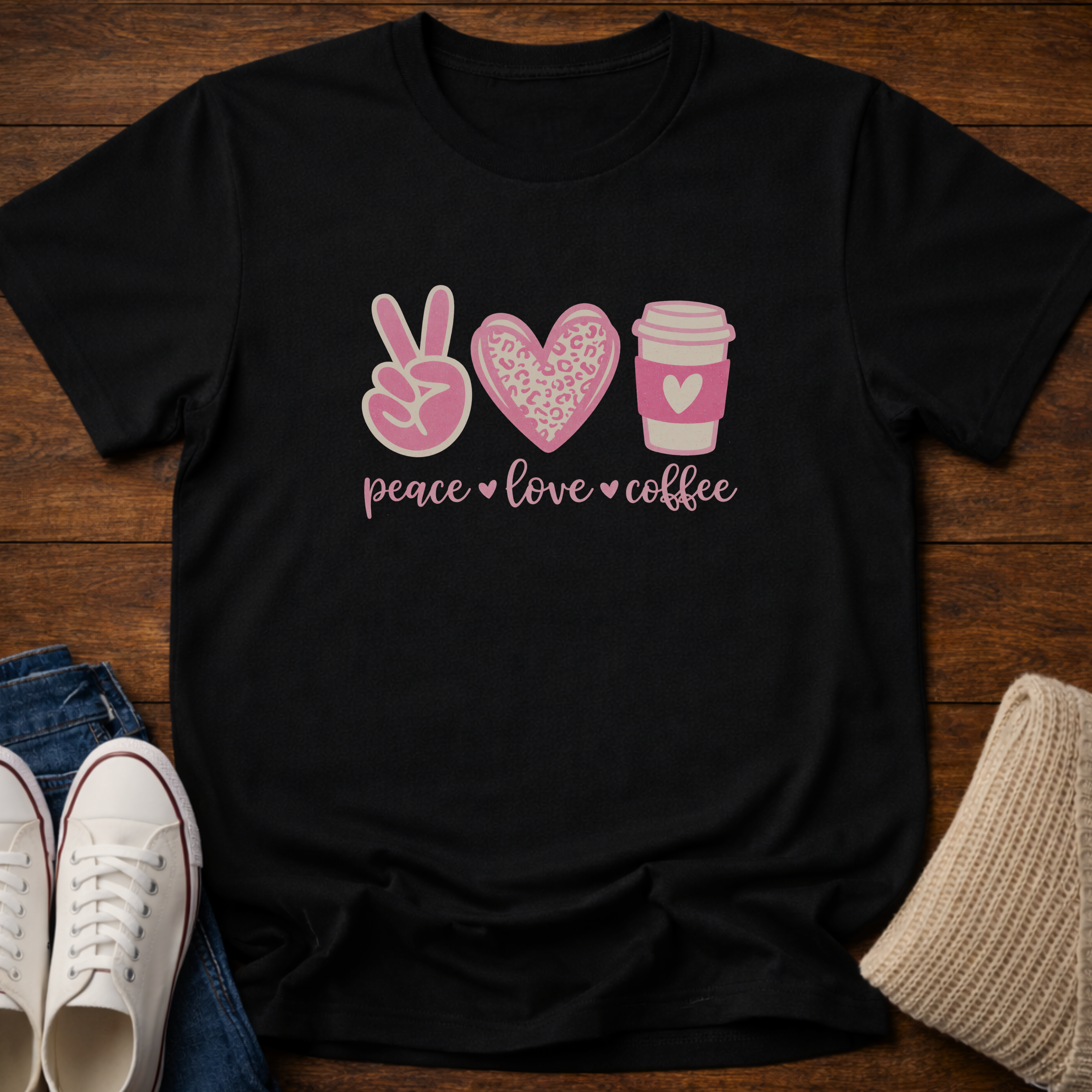 Peace Love Coffee T-Shirt