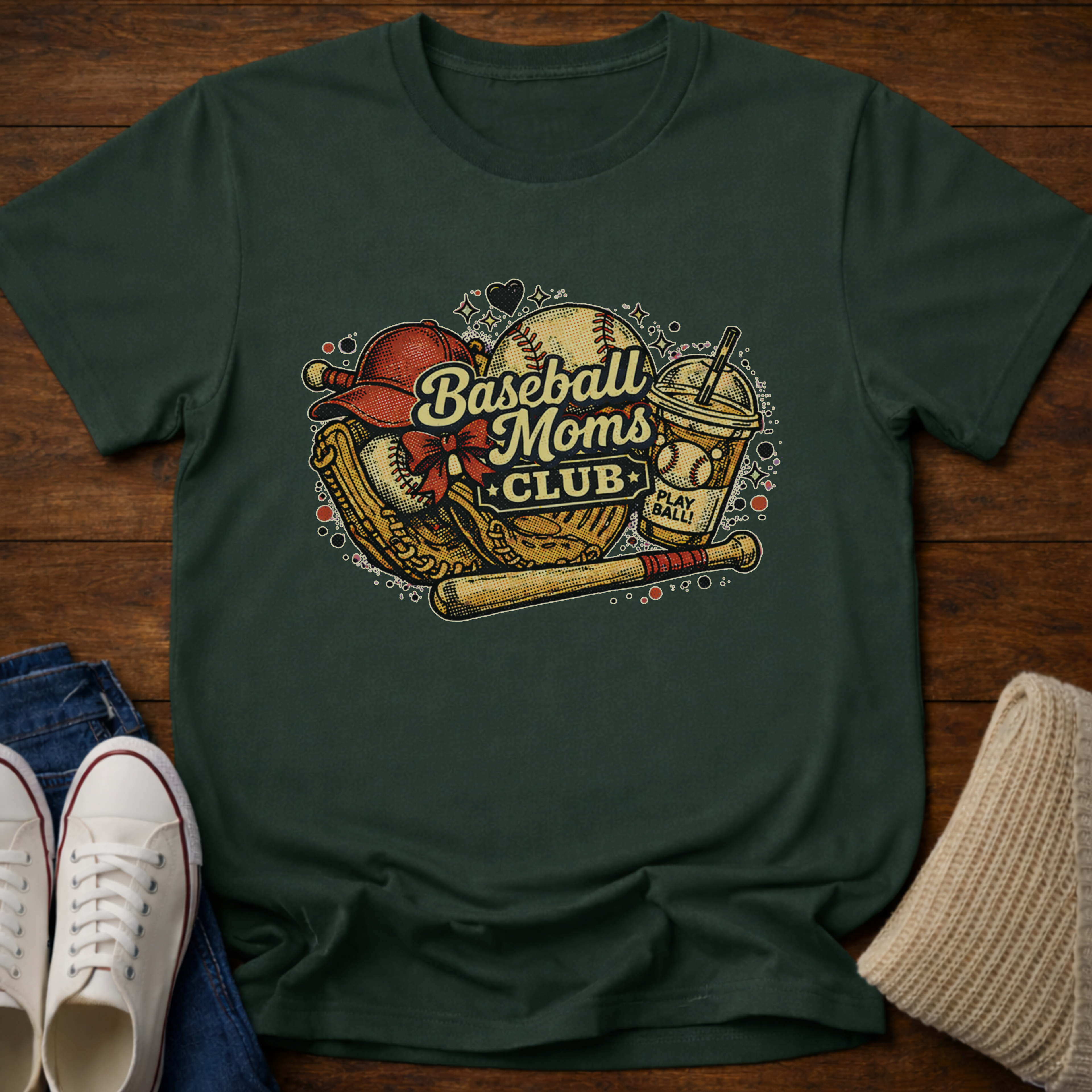 Baseball Moms Club T-Shirt