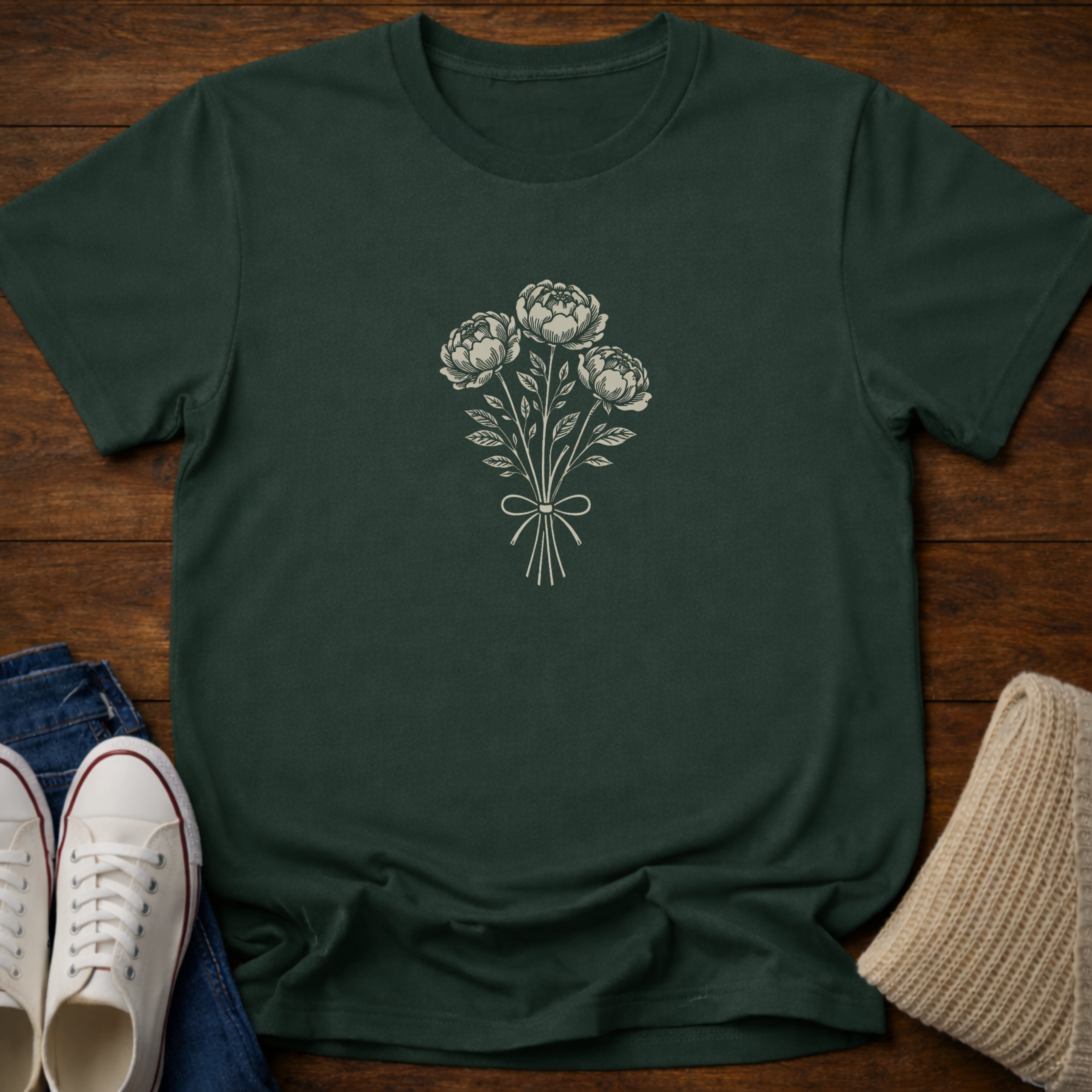 Floral Minimalist T-Shirt
