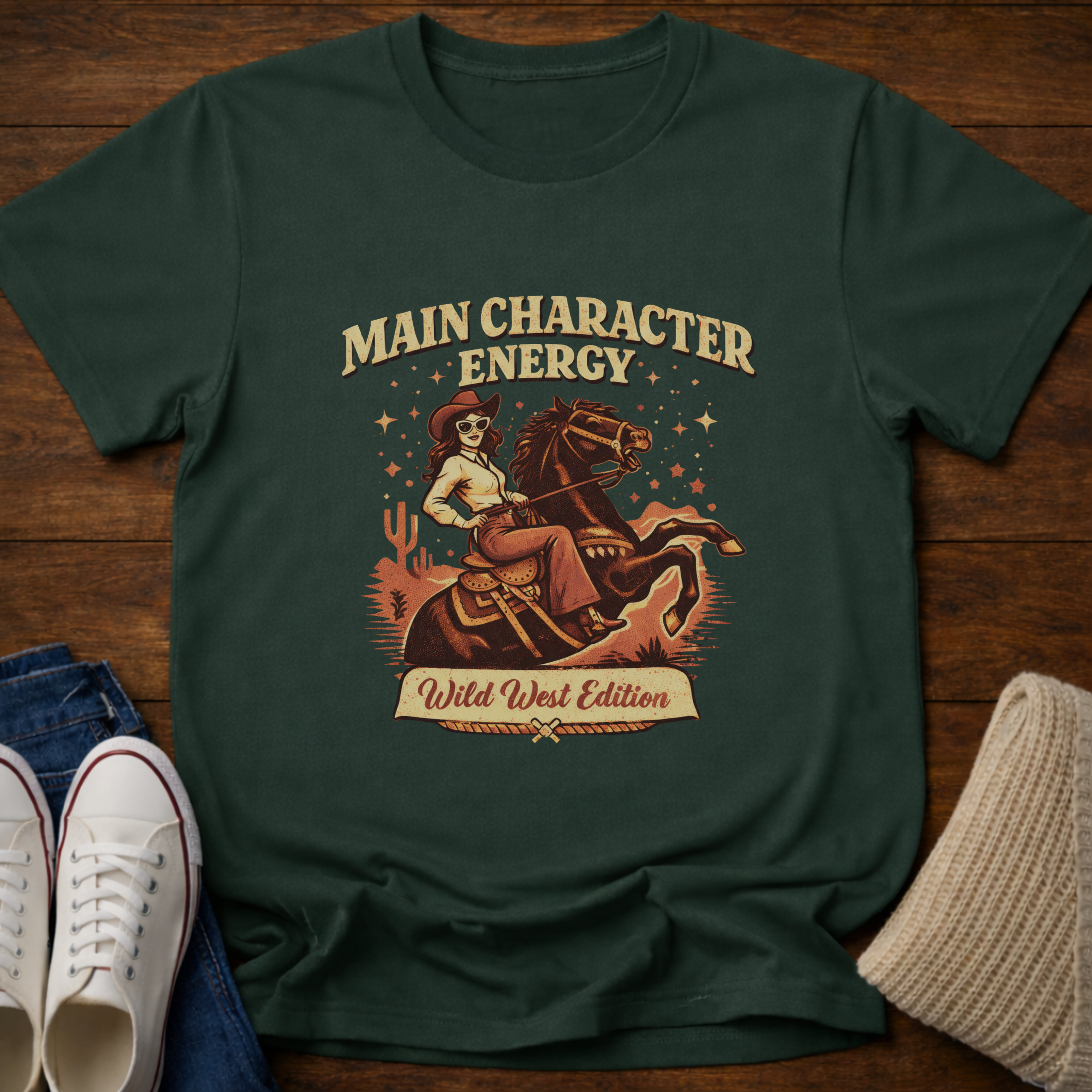 Main Character Energy Wild West Edition T-Shirt