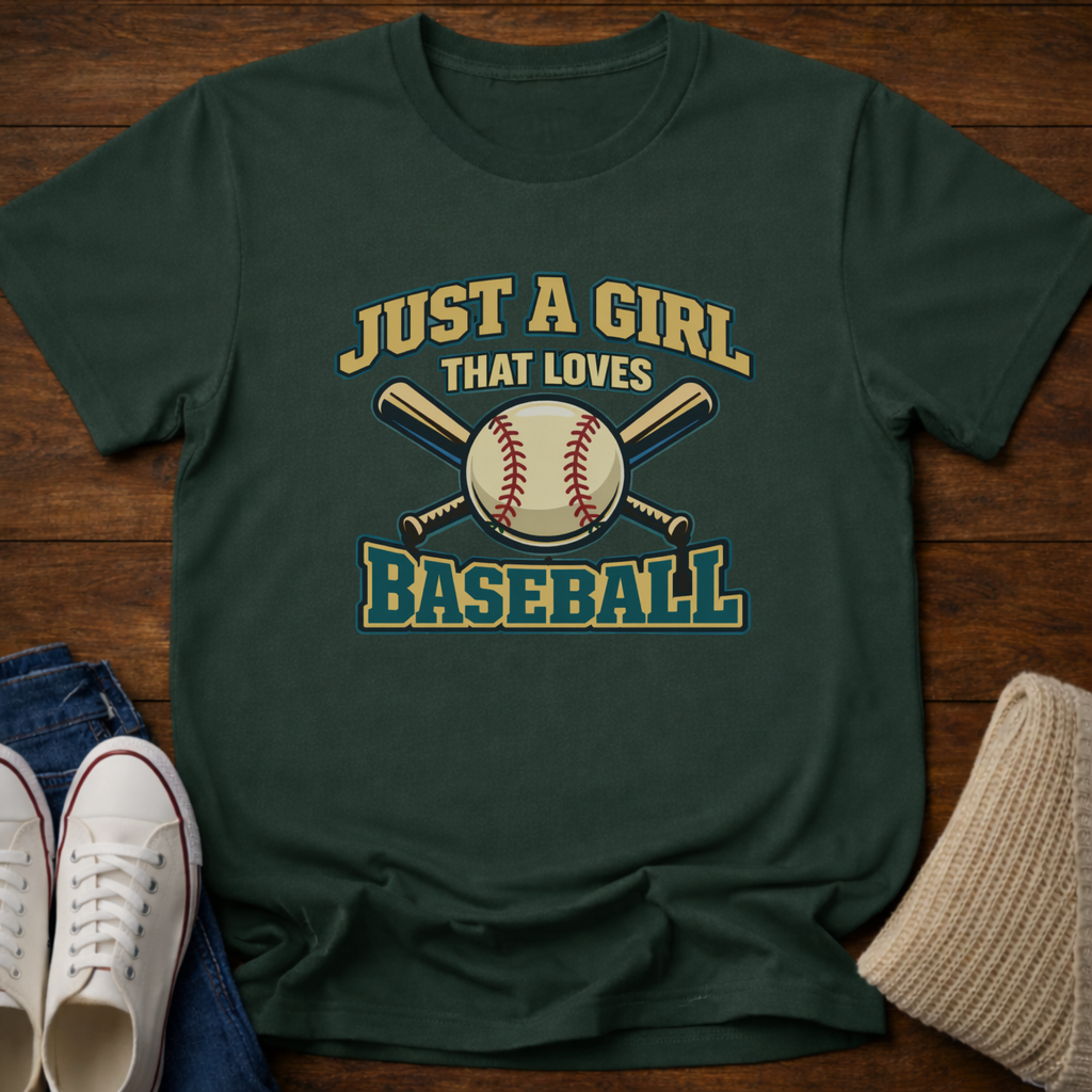 Just Baseball Girl T-Shirt