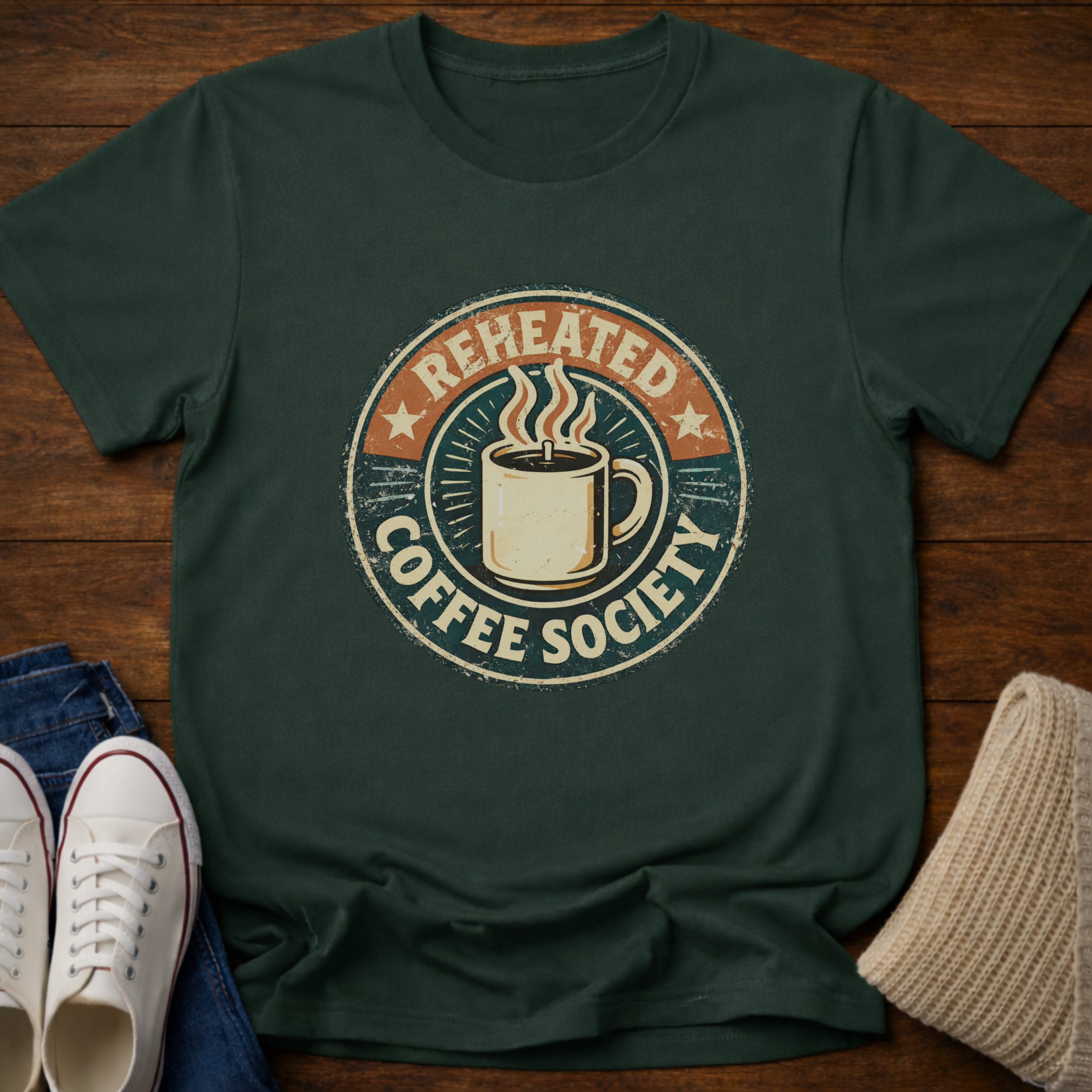 Reheated Coffee Society T-Shirt
