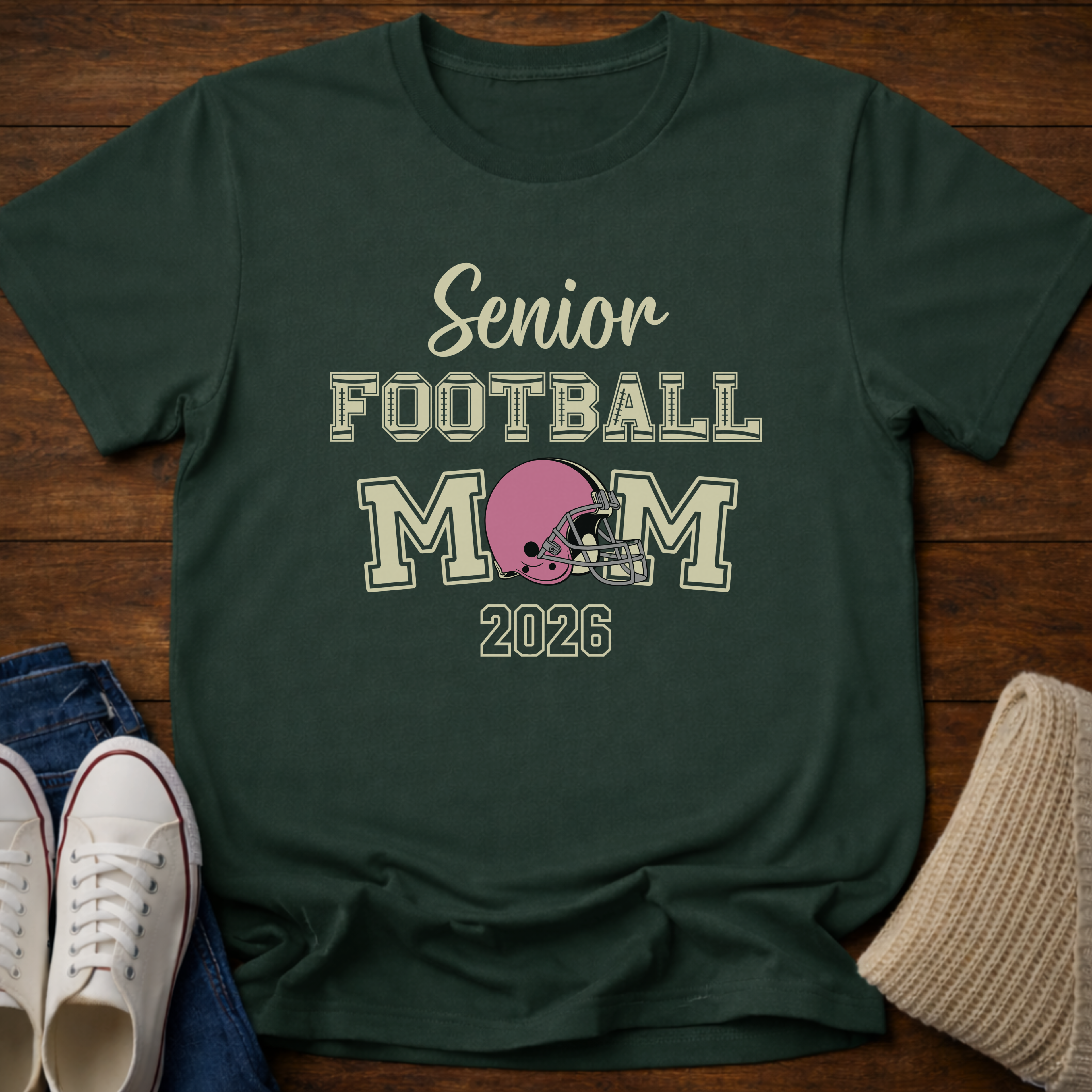 Senior Football Mom 2026 T-Shirt