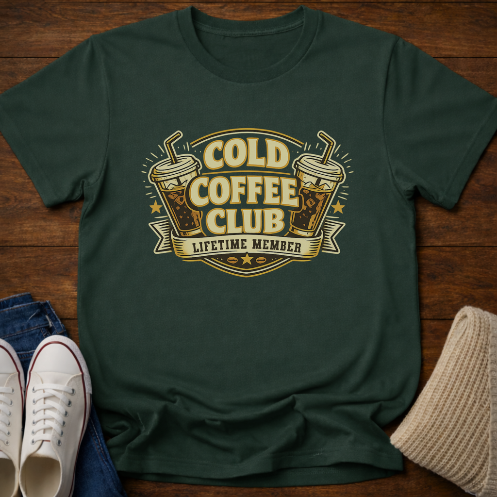 Cold Coffee Club Lifetime Member T-Shirt