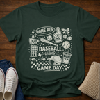 Baseball Mom Doodle Collage T-Shirt