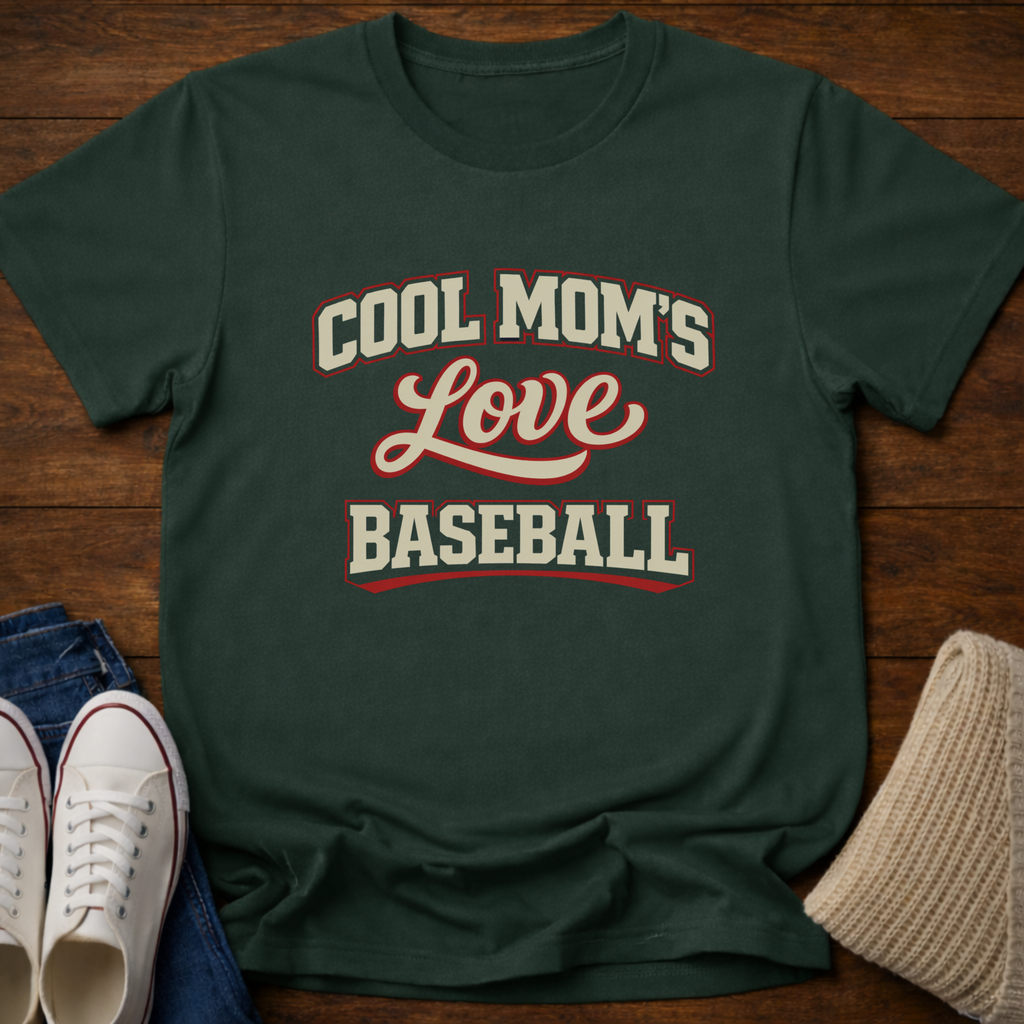 Cool Mom's and Baseball T-Shirt