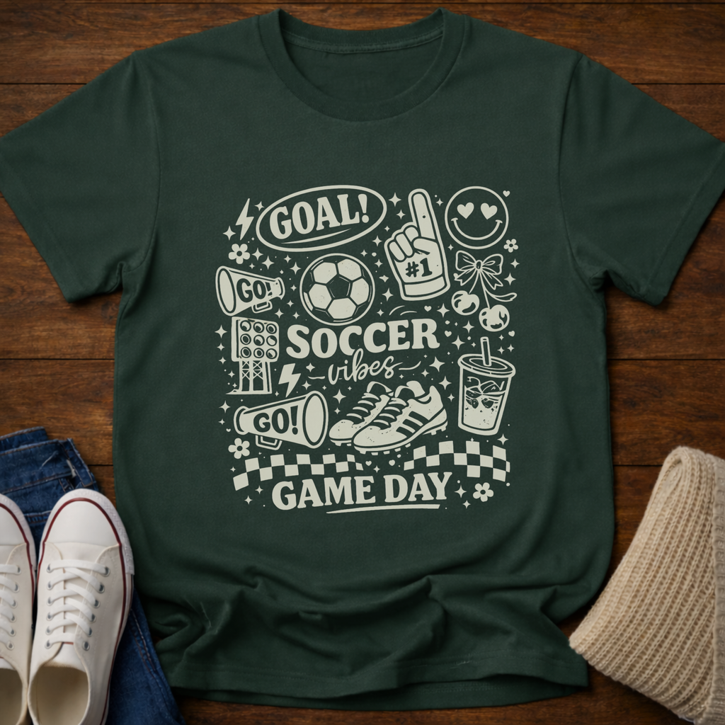 Soccer Mom Doodle Collage T-Shirt