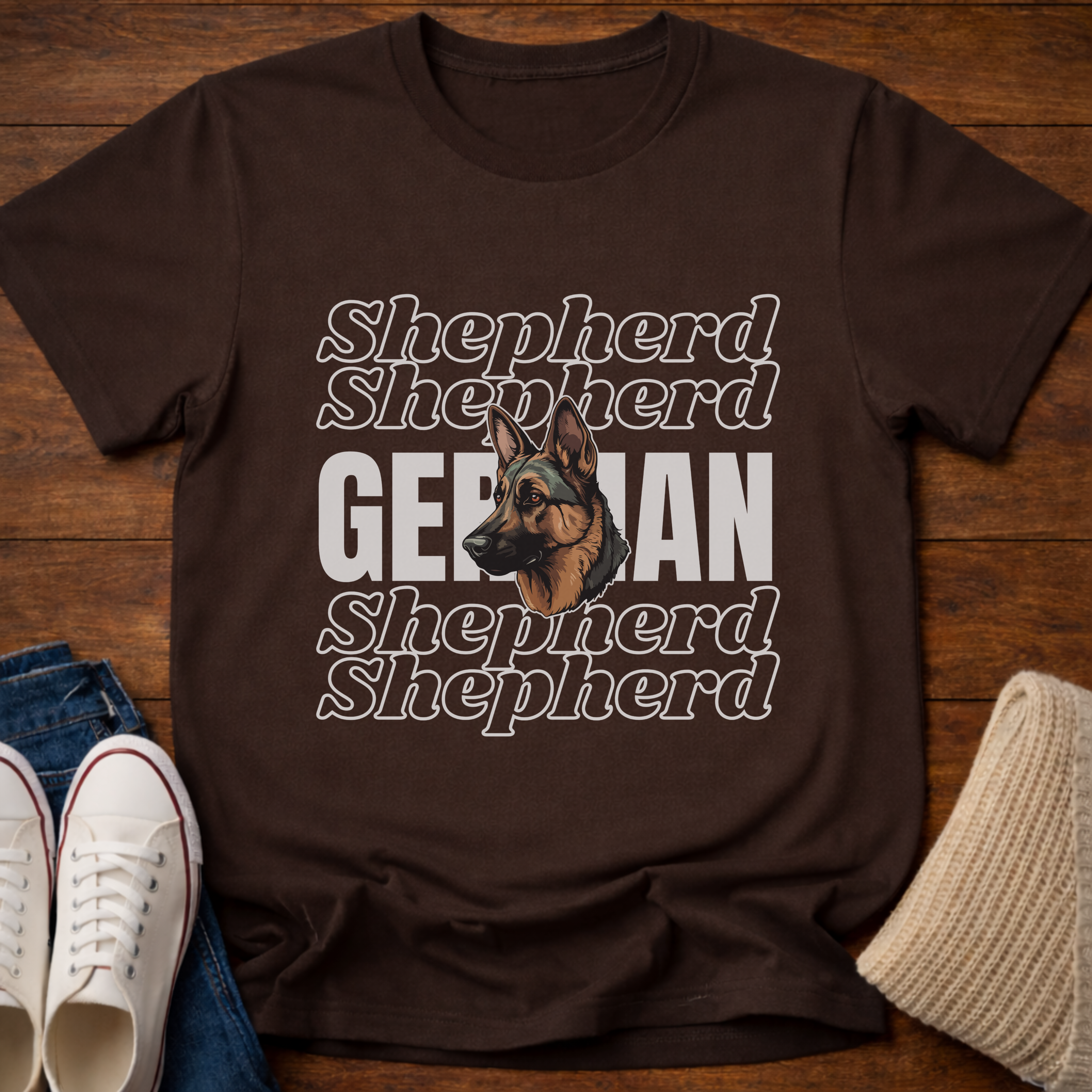 Retro Shepherd Mom T-Shirt