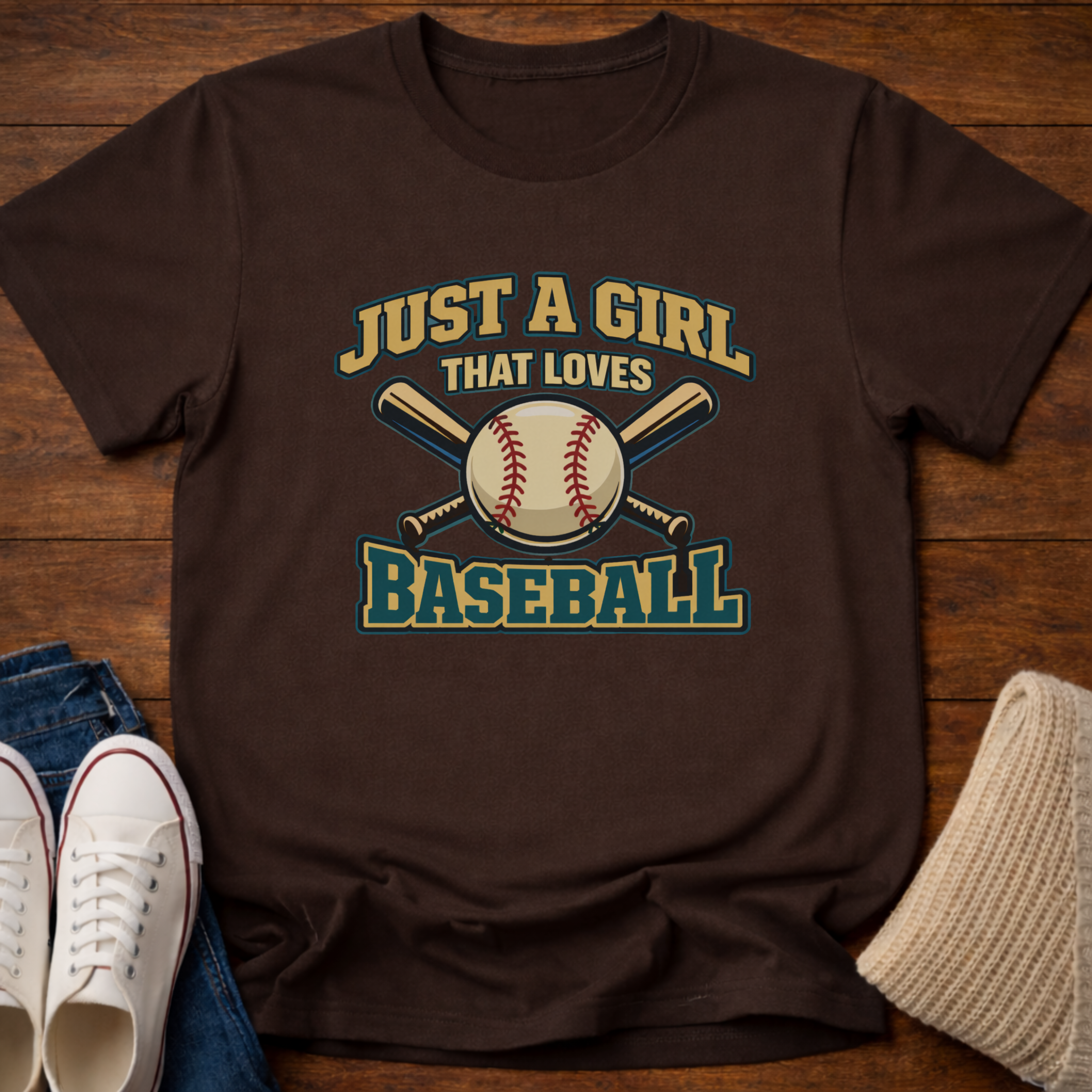 Just Baseball Girl T-Shirt