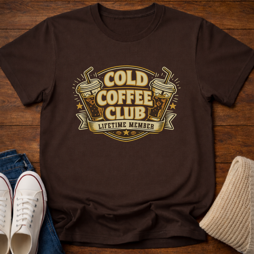 Cold Coffee Club Lifetime Member T-Shirt