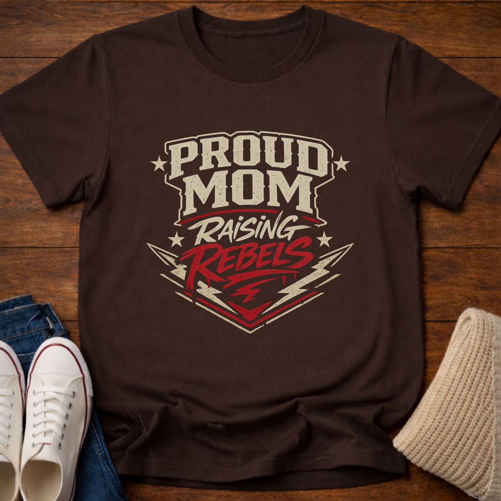Proud Mom Raising Rebels T-Shirt
