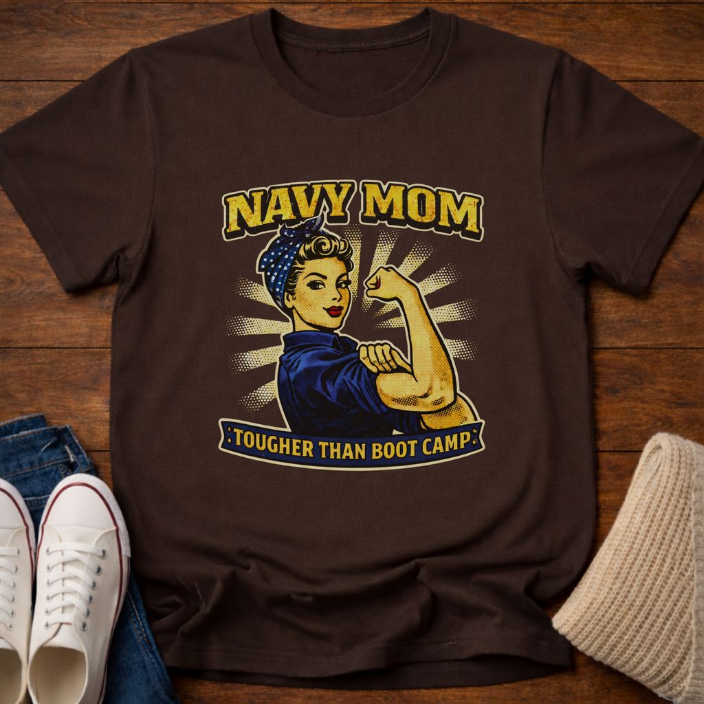 Navy Mom T-Shirt