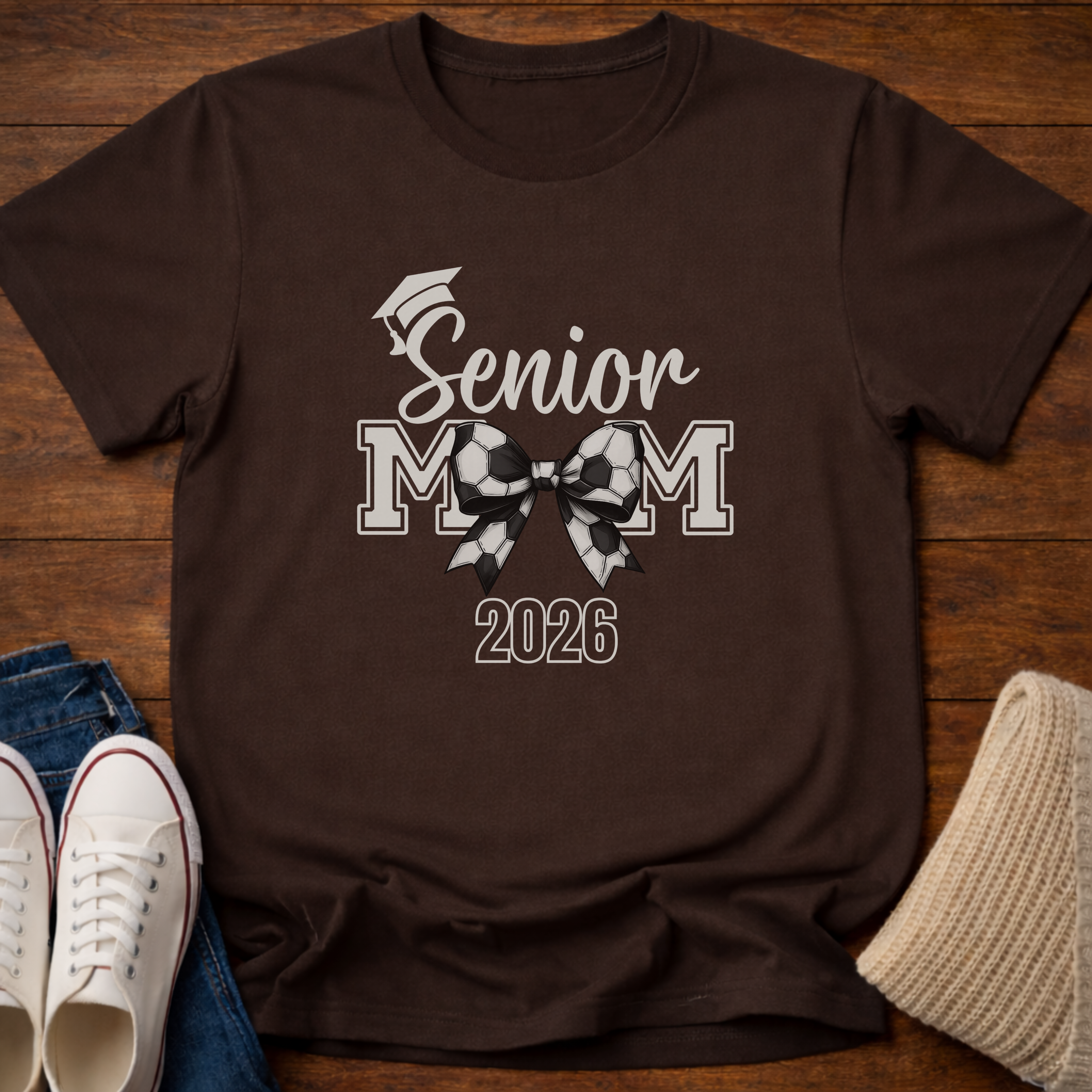 Senior Soccer Mom Coquette 2026 T-Shirt