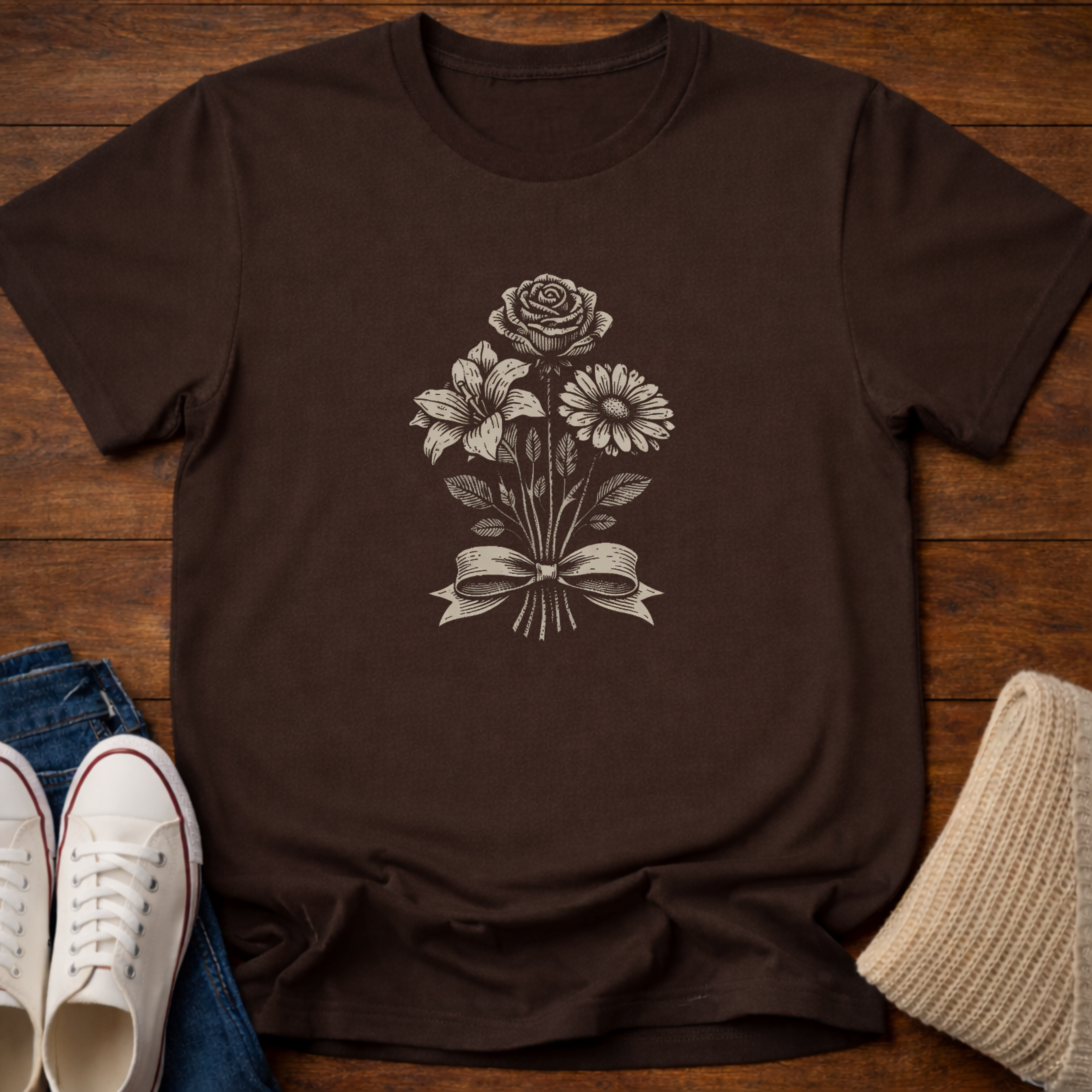 Bouquet and Ribbon T-Shirt