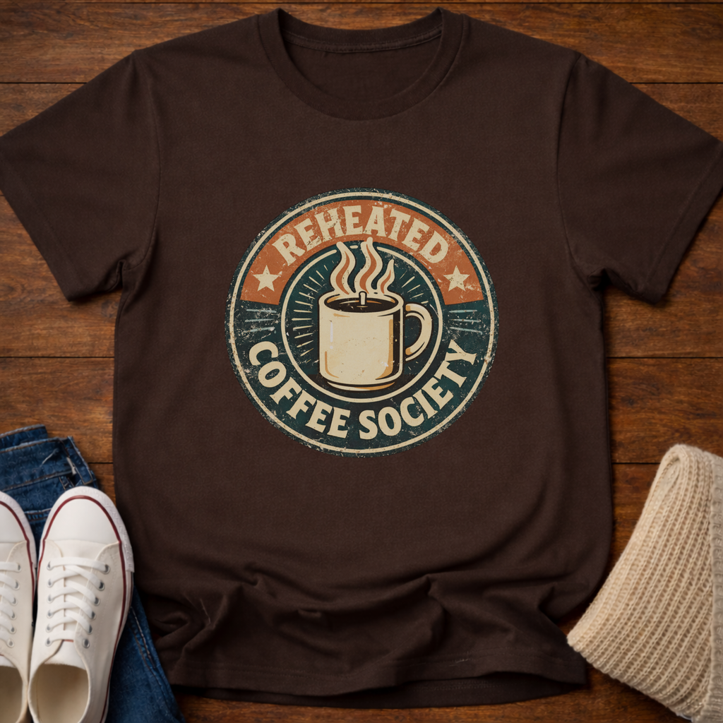 Reheated Coffee Society T-Shirt