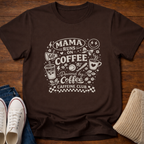 Coffee Mama Doodle Collage T-Shirt