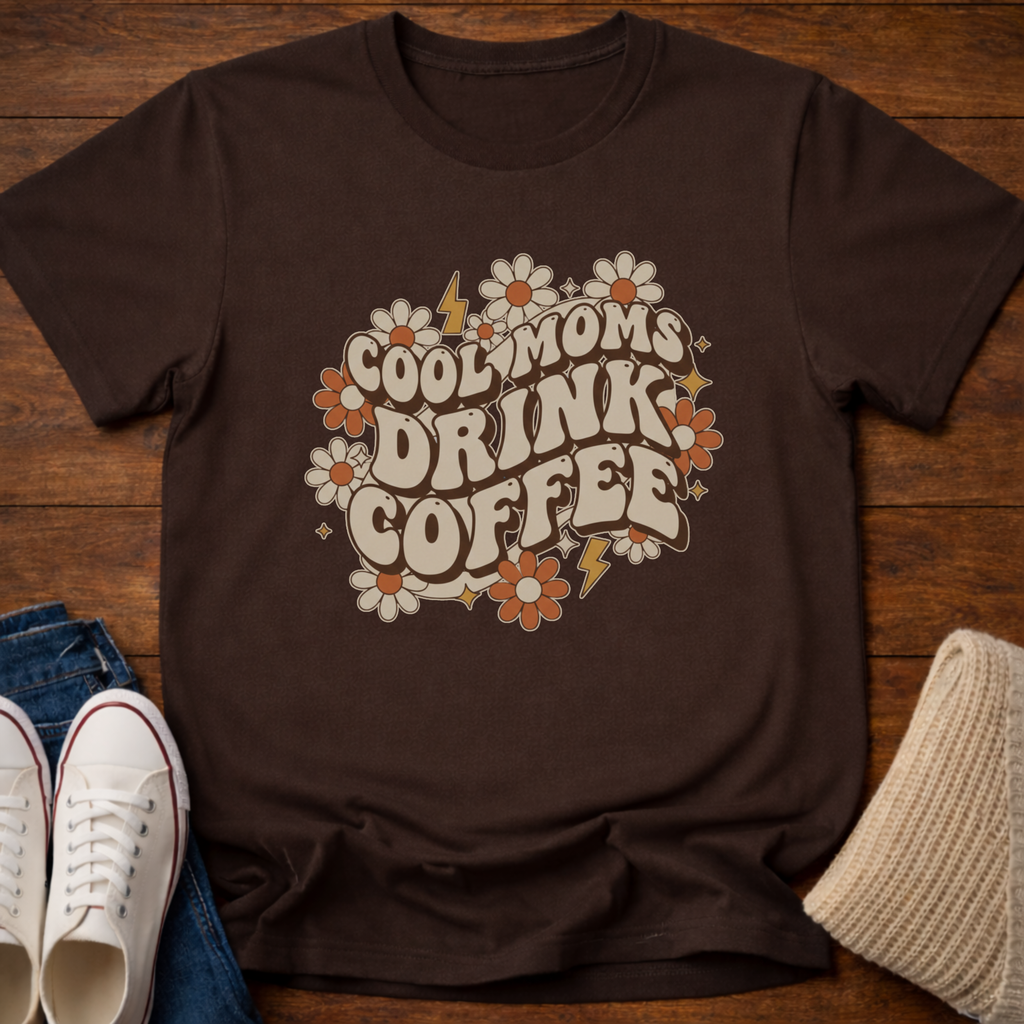 Cool Moms Drink Coffee T-Shirt