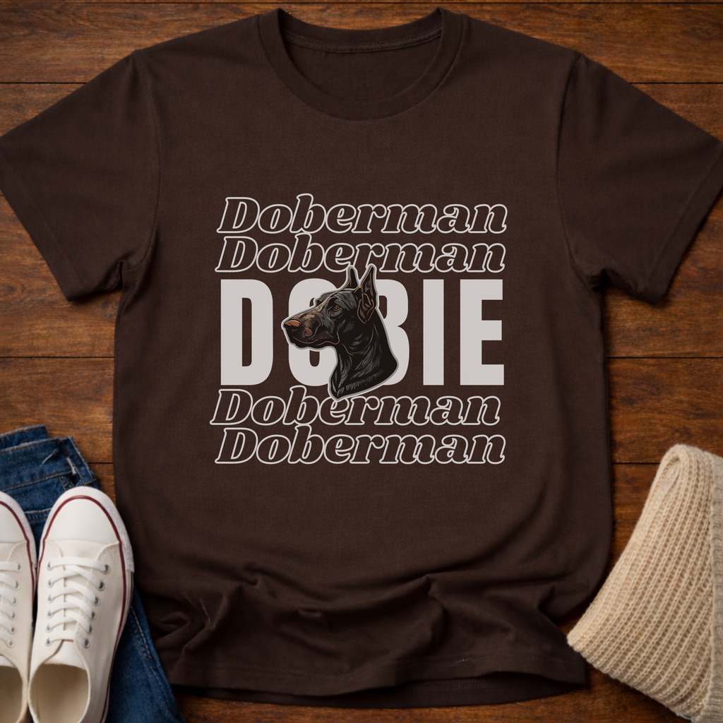 Retro Dobie Mom T-Shirt